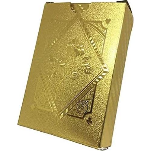 Jucoan 6 Barajas de Cartas de Juego Impermeables - Dorado, Plateado, Rosado