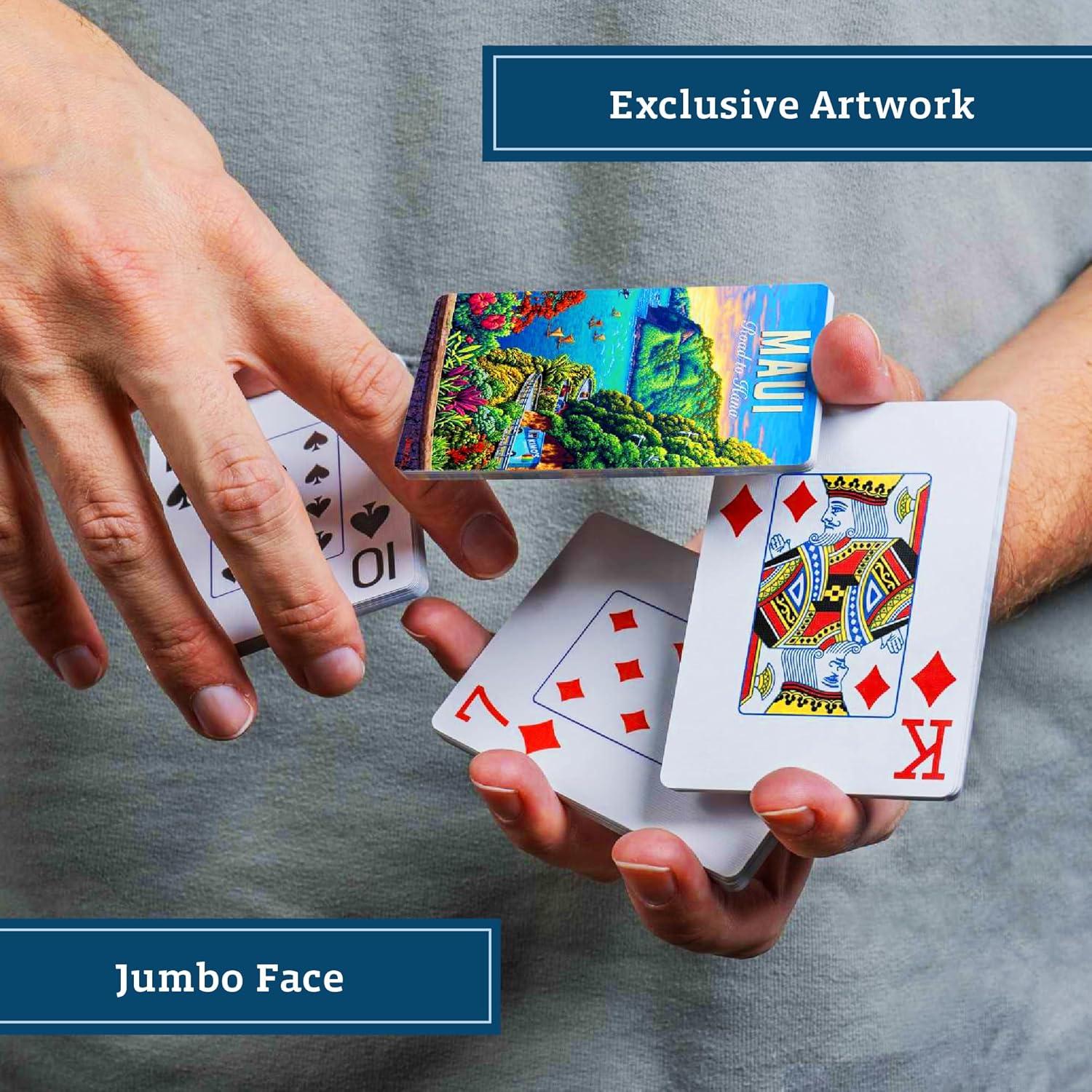 Baraja de Cartas Premium Boardwalk Puzzles Maui 9x6.5 cm