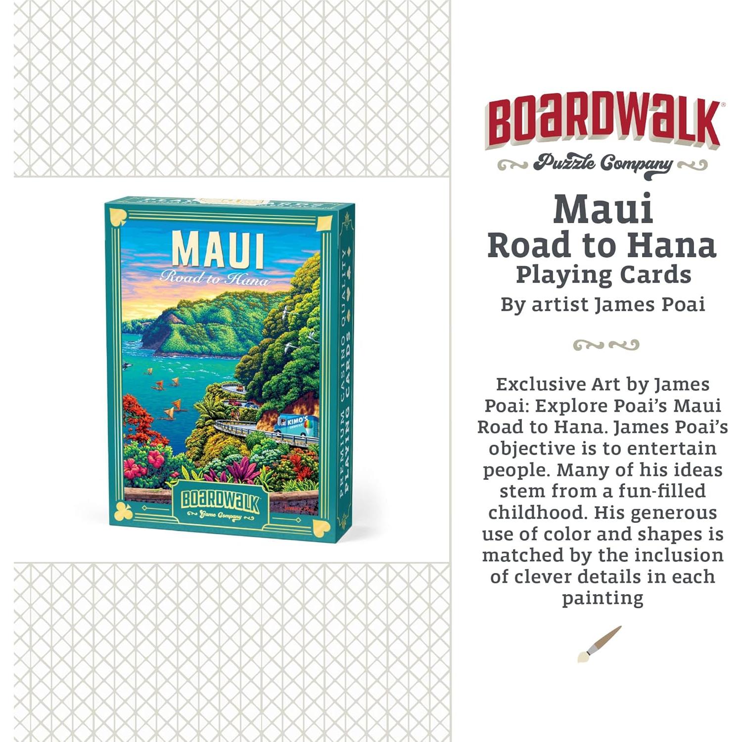 Baraja de Cartas Premium Boardwalk Puzzles Maui 9x6.5 cm