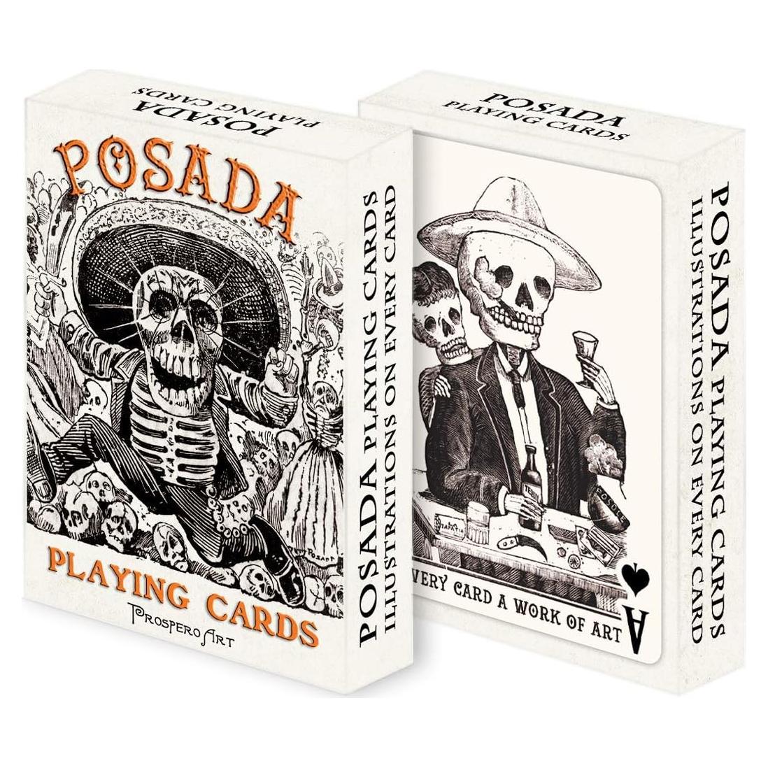 Cartas de Juego Posada de Prospero Art - Baraja Póker Vintage