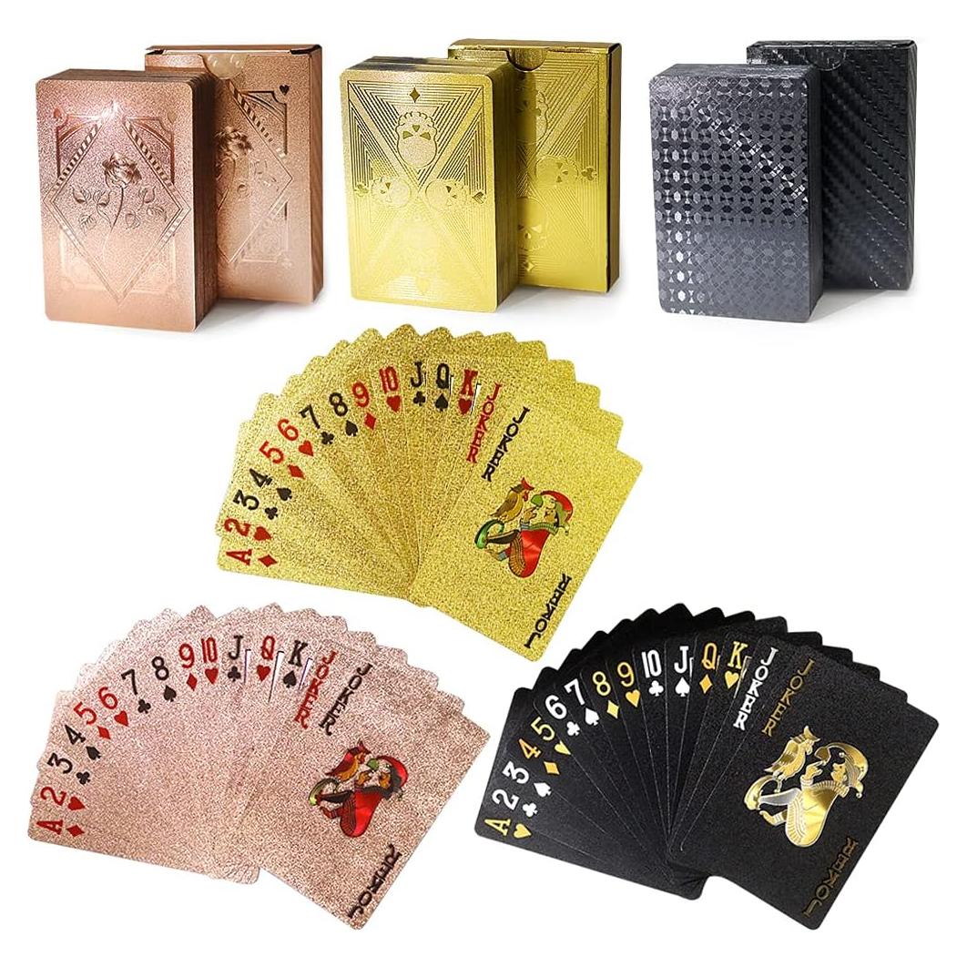 3 Barajas de Cartas de Juego Impermeables Chengyun