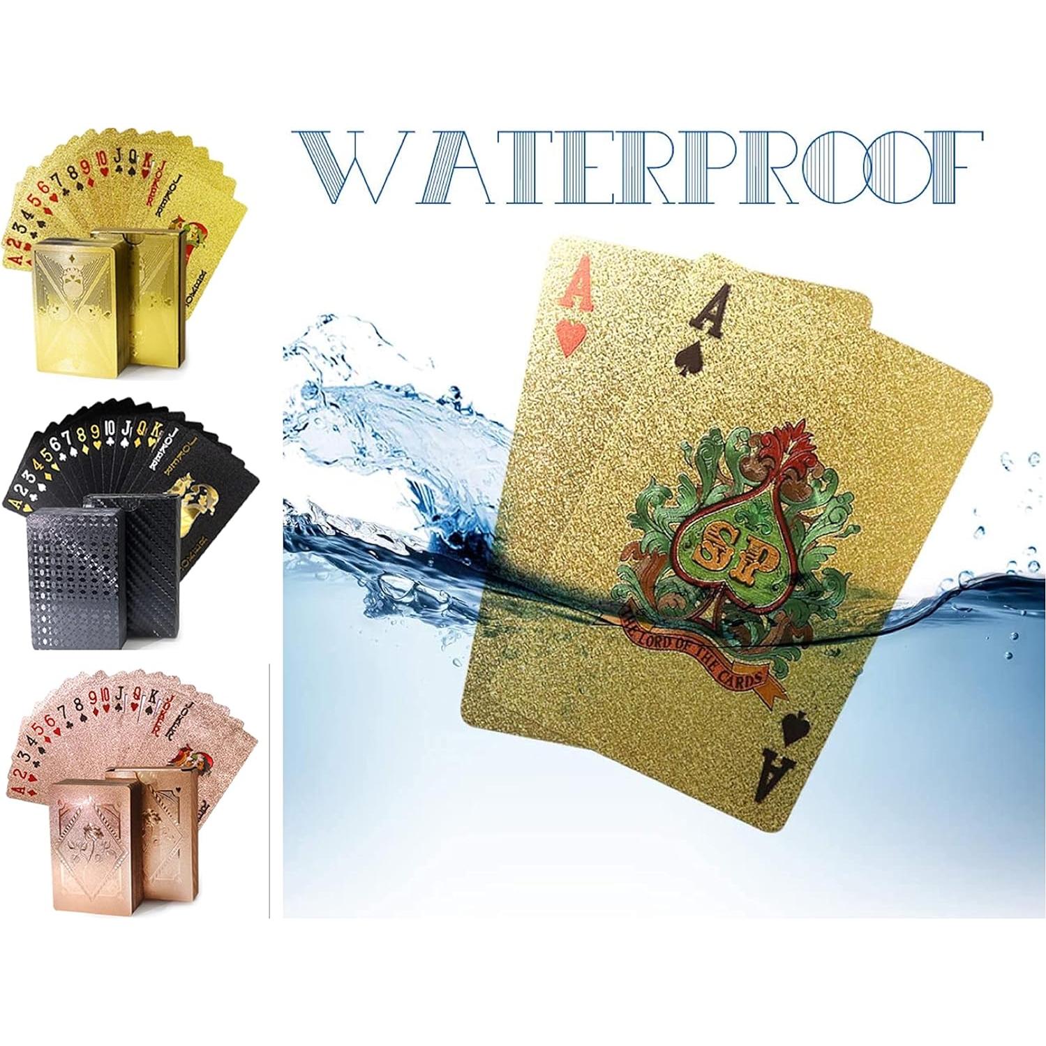 3 Barajas de Cartas de Juego Impermeables Chengyun