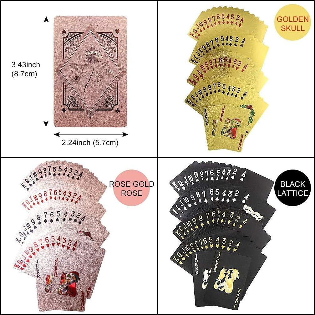 3 Barajas de Cartas de Juego Impermeables Chengyun