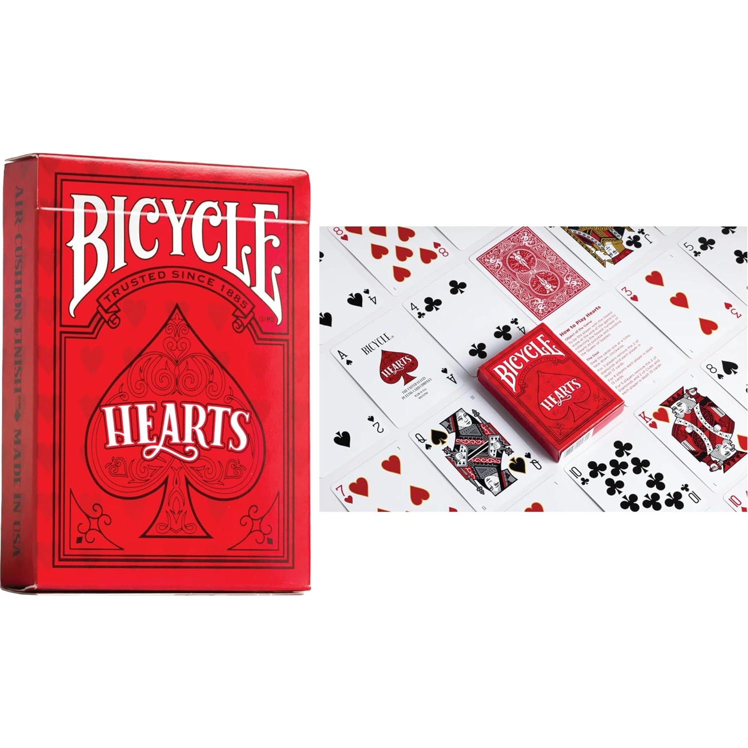 Paquete Coleccionista 6 Barajas Bicycle Rider Back Corazones