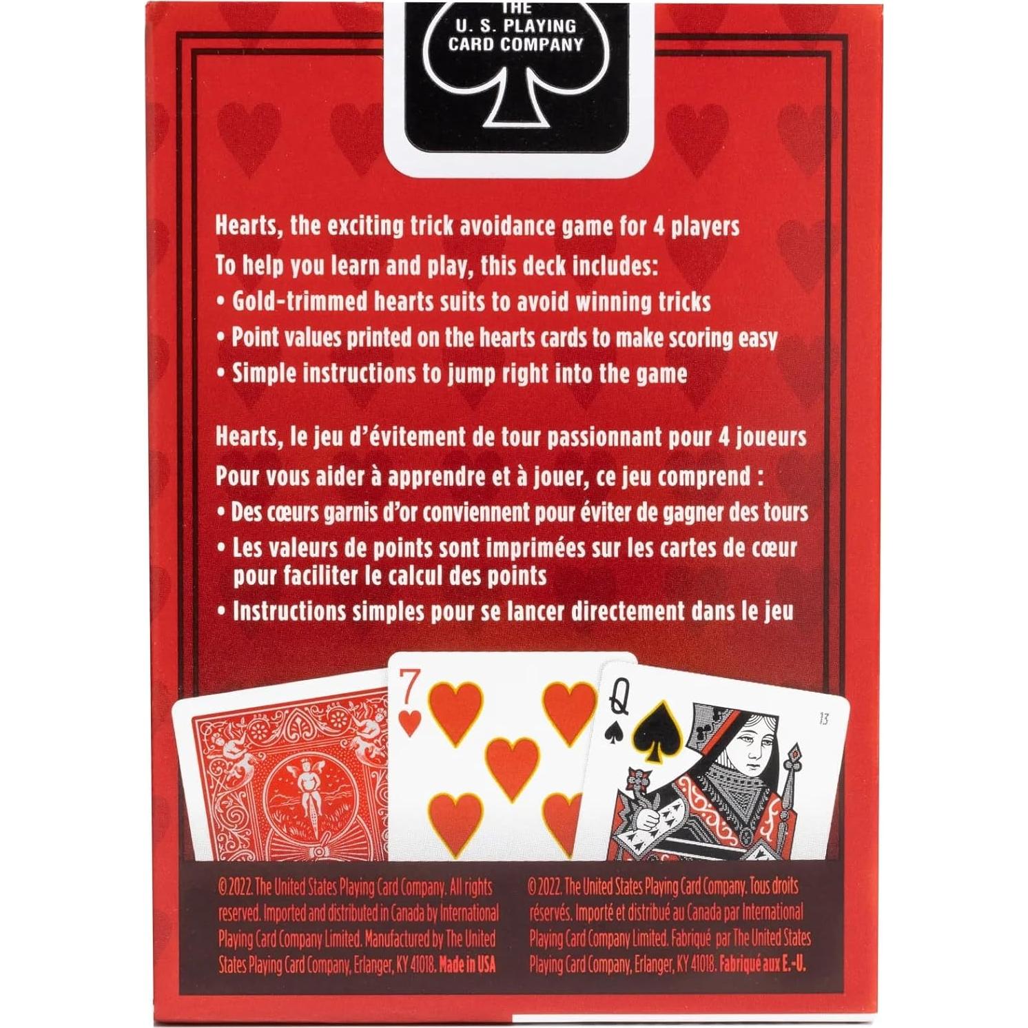 Paquete Coleccionista 6 Barajas Bicycle Rider Back Corazones