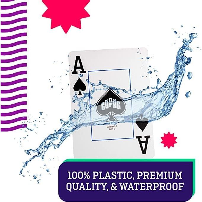 Copag 1546 Cartas de Plástico Neotéricas Tamaño Póker