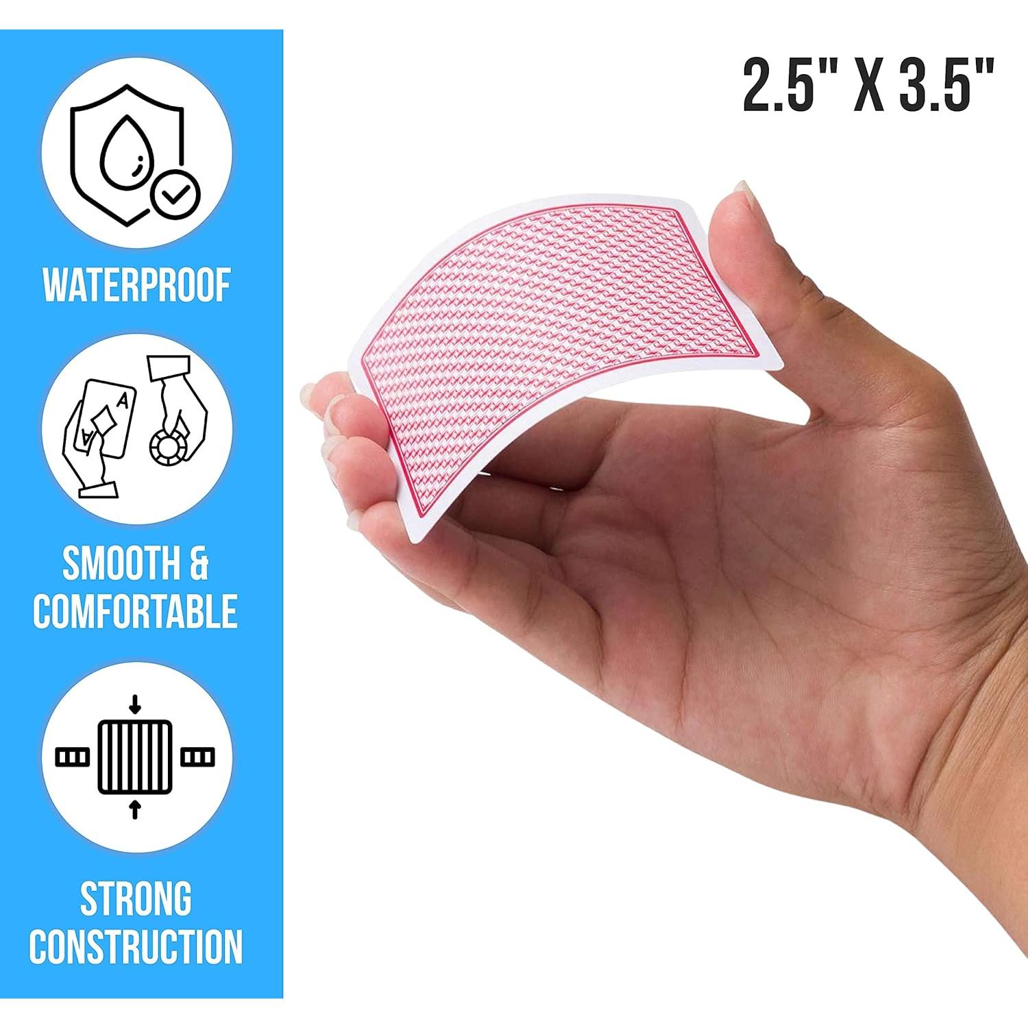 Juego de 12 Barajas de Póker Regal Games Elite Monaco 100% Plástico