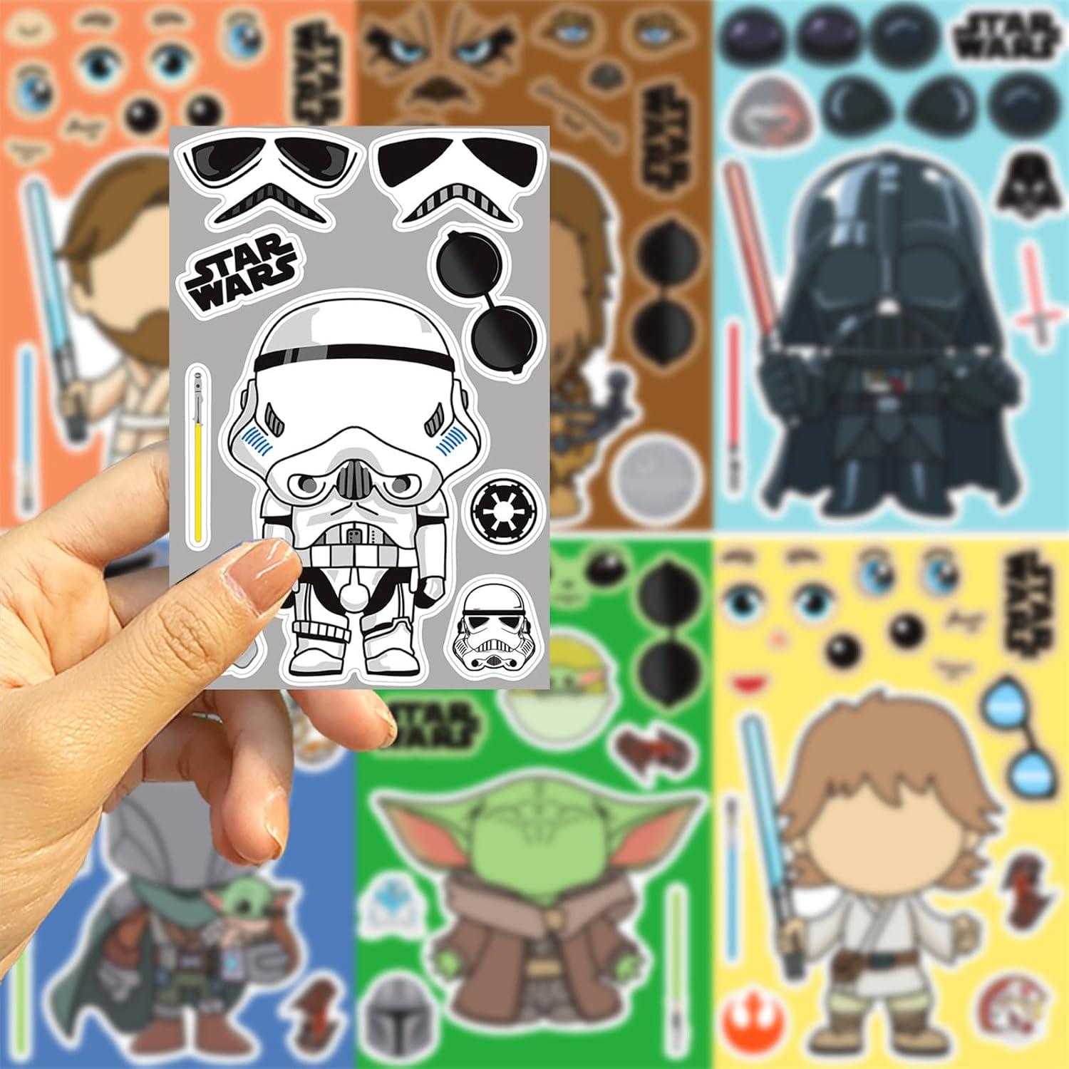 Stickers Haz una Cara Star Wars LHST - 24 Hojas 10.9x16cm