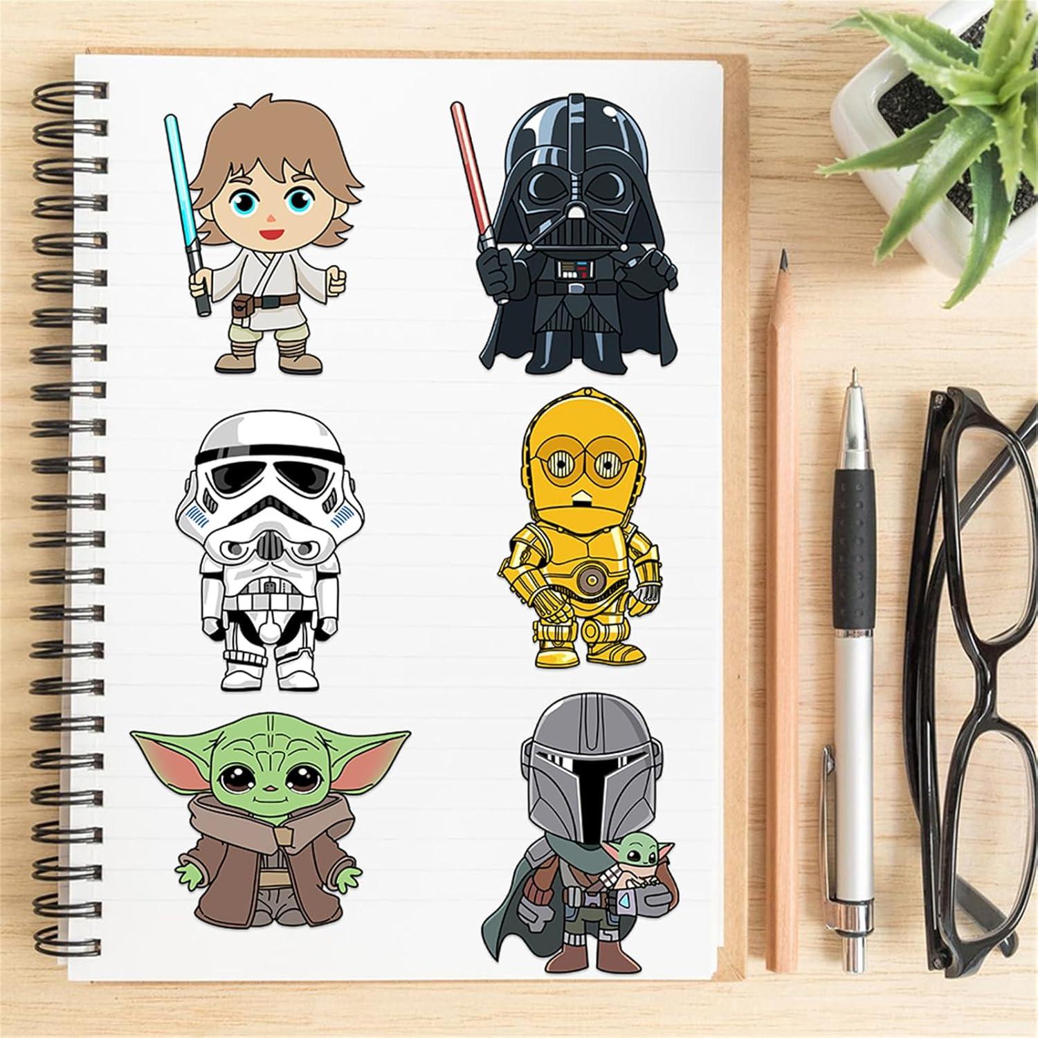 Stickers Haz una Cara Star Wars LHST - 24 Hojas 10.9x16cm