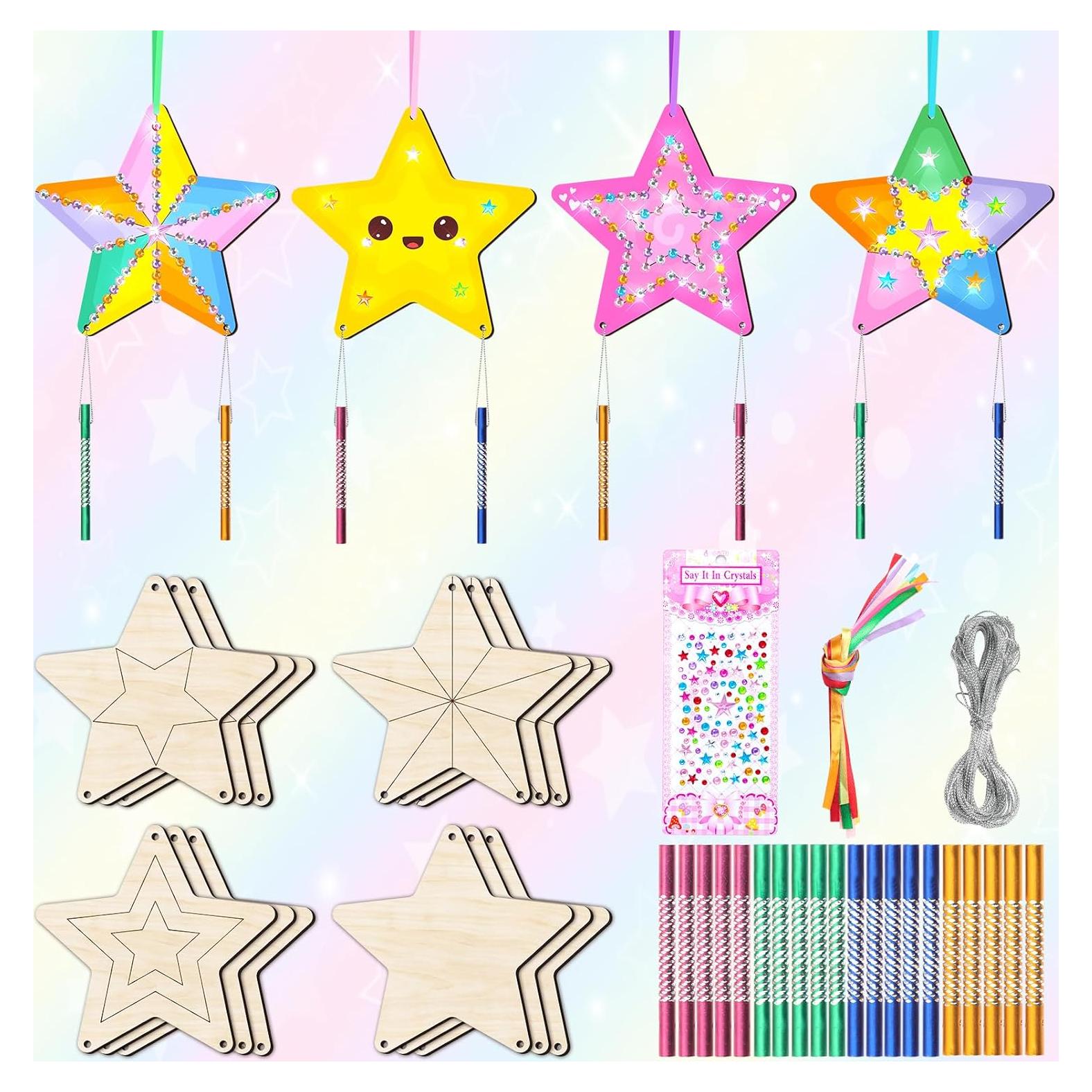 Kit de Campanas de Viento de Madera TREACLUB - 12 Piezas