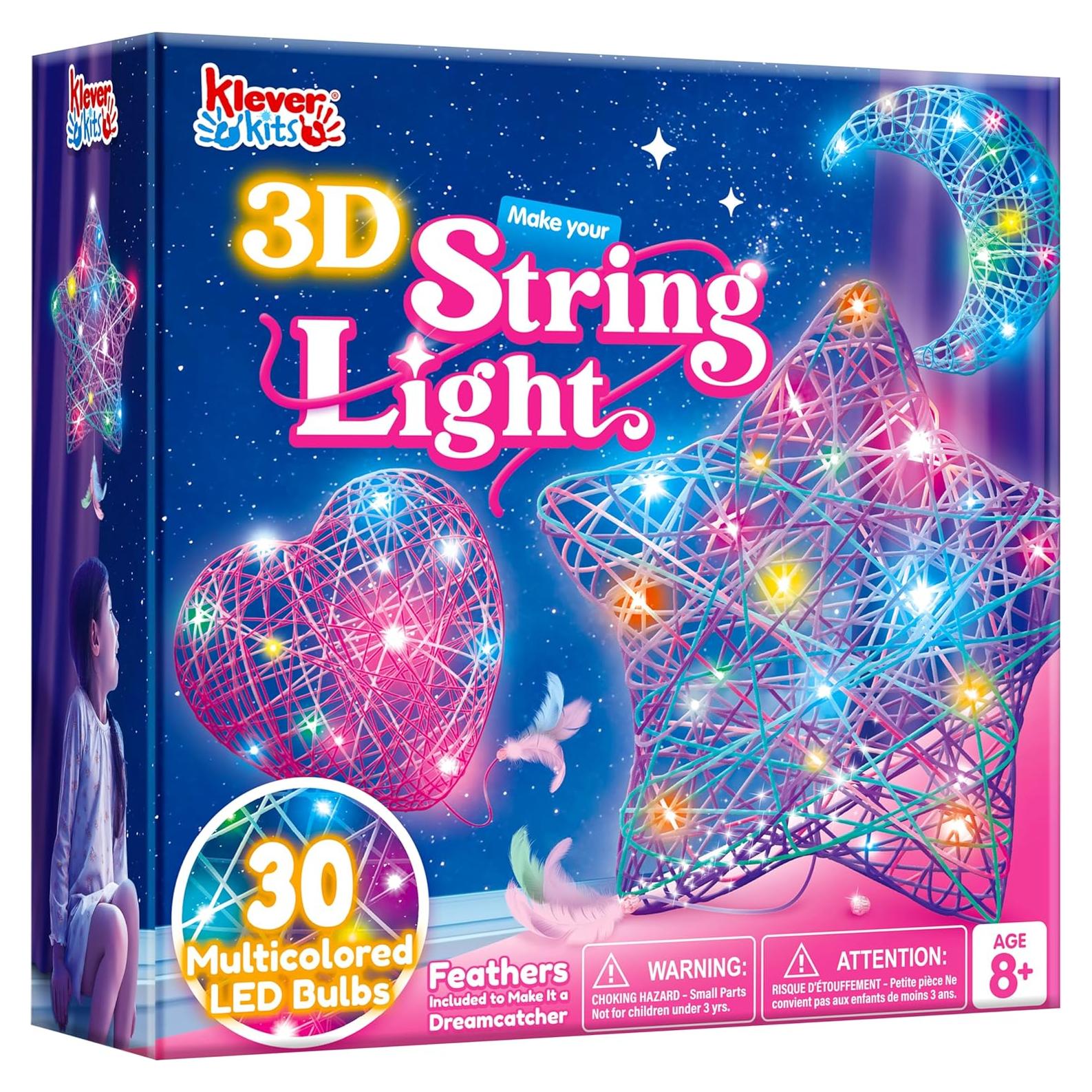 Kit de Arte en Hilo 3D Klever Kits con 30 LED Multicolores