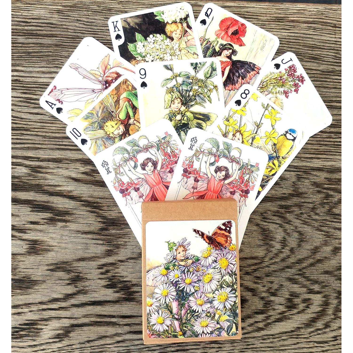 Baraja de Póker Floral Vintage FlonzGift 54 Cartas