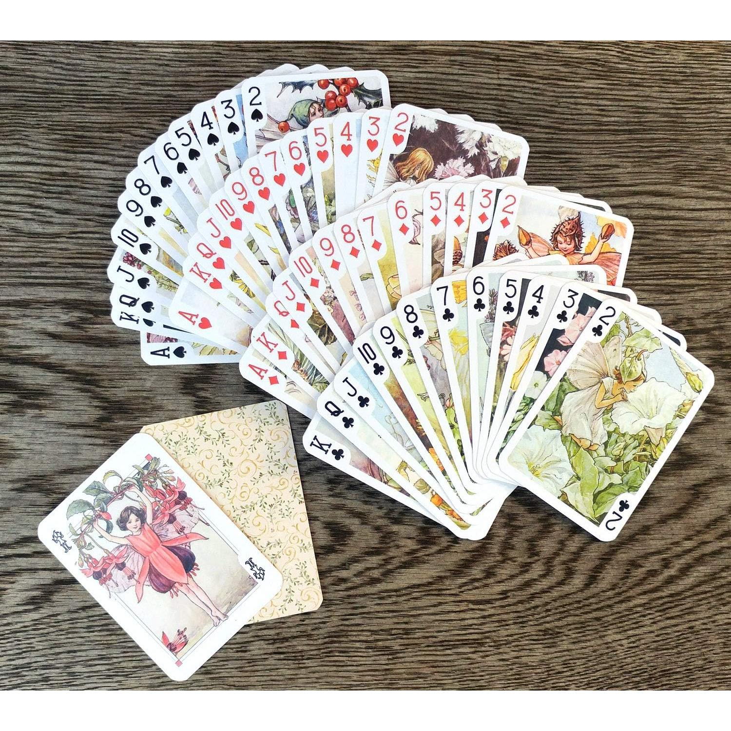 Baraja de Póker Floral Vintage FlonzGift 54 Cartas