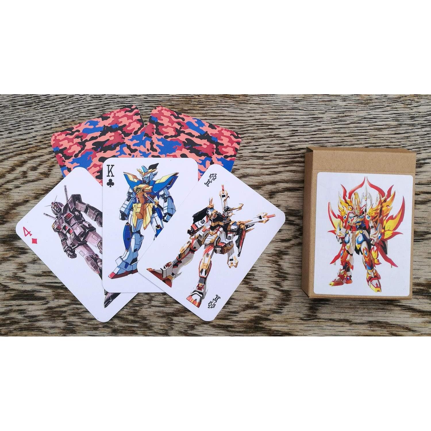 Baraja de Póker Estándar FlonzGift 54 Cartas Anime Gundam