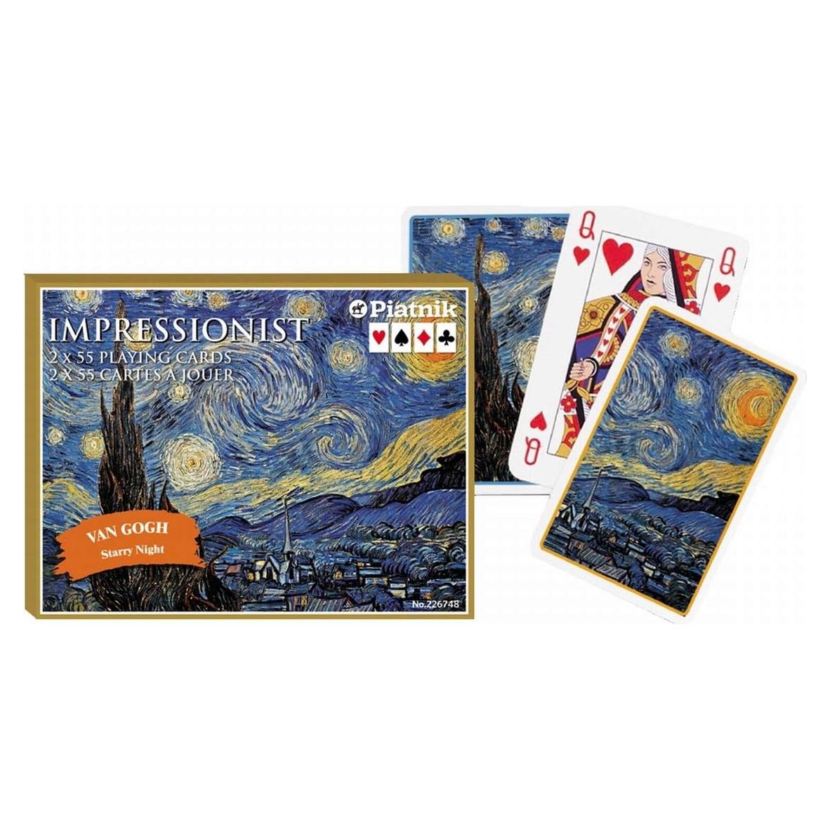 Juego de Cartas Piatnik Noche Estrellada Van Gogh Set 2