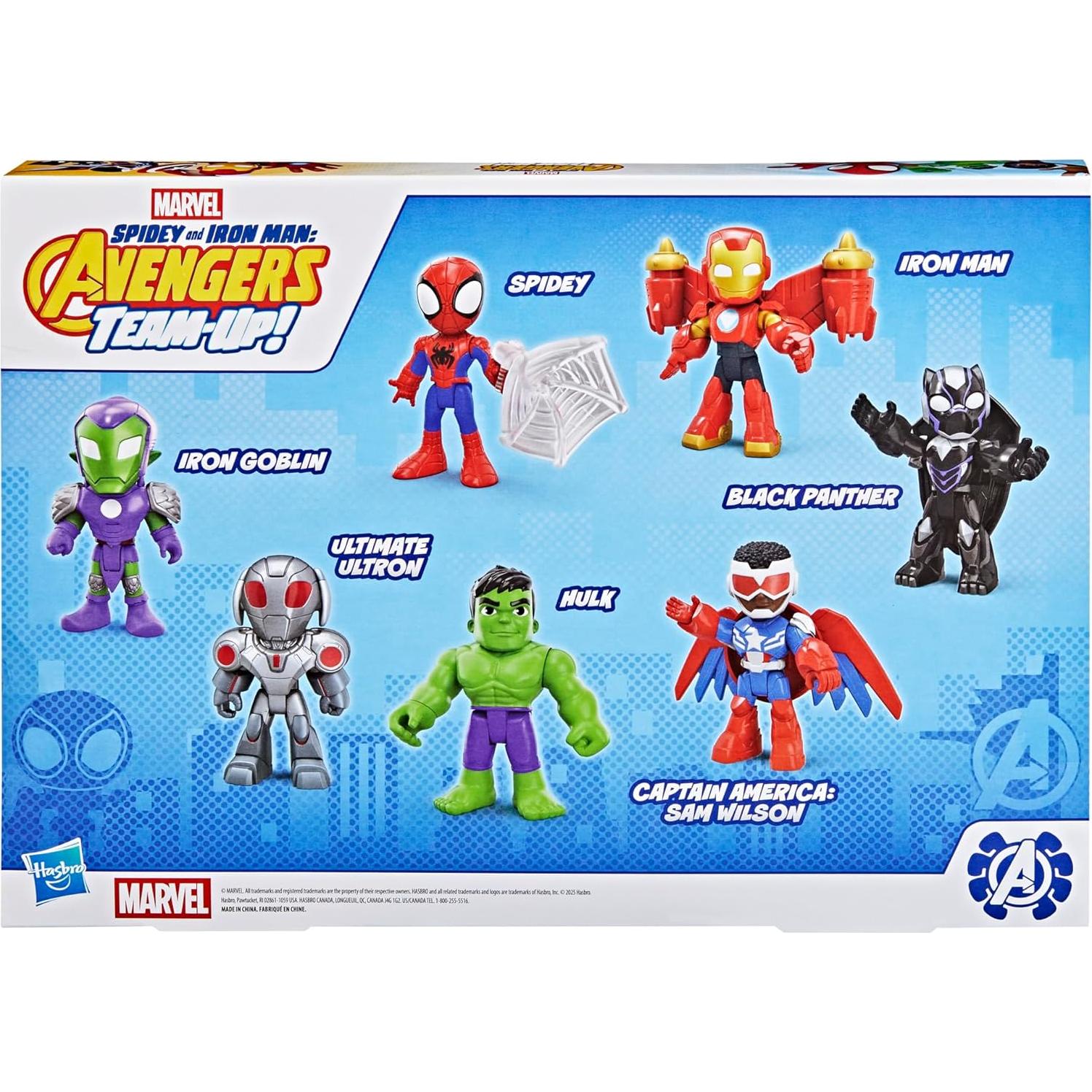 Set de Figuras de Acción Marvel Spidey e Iron Man 7 Figuras 10 cm