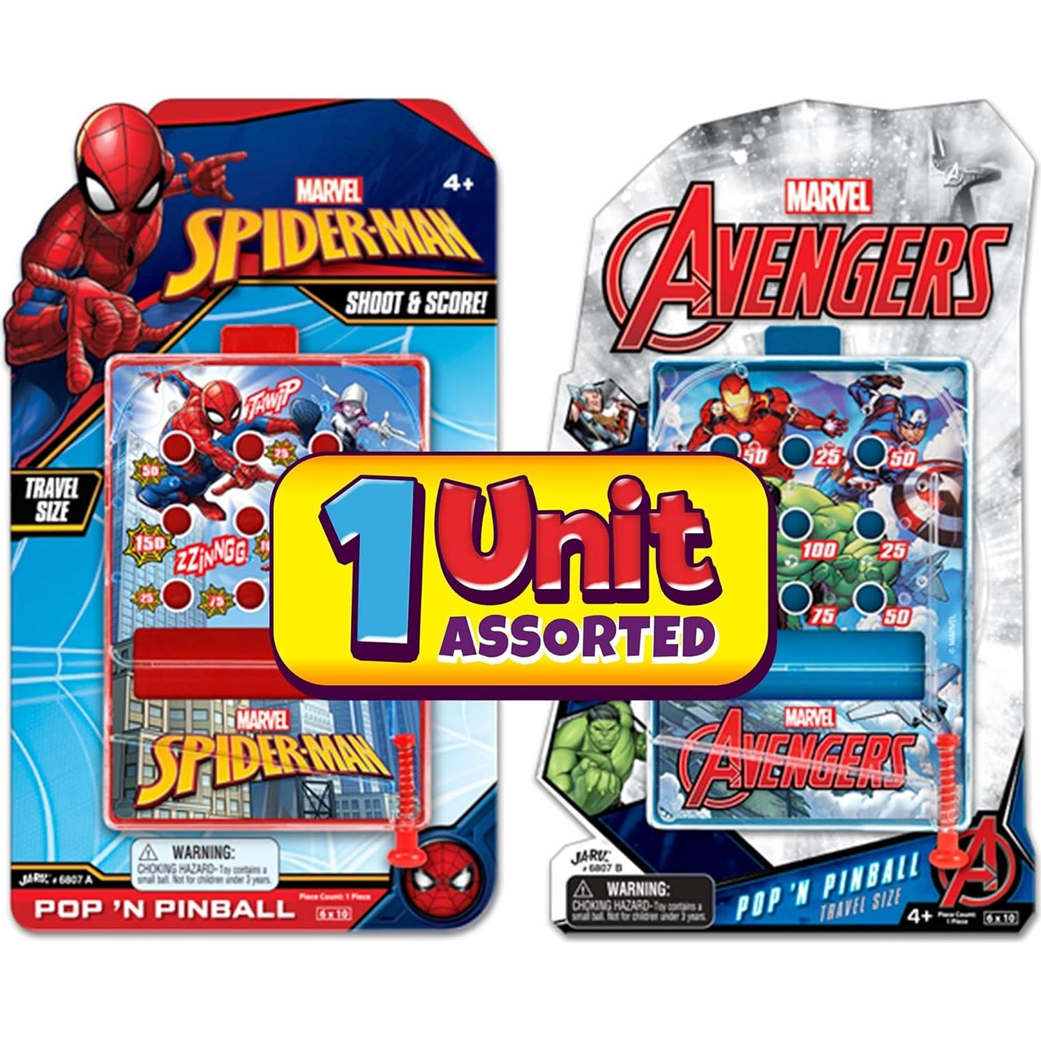 Juego de Pinball Portátil Marvel JA-RU 15.24 cm Variado