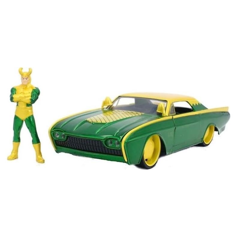 Coche Die-Cast Jada Toys Ford Thunderbird 1963 con Figura de Loki