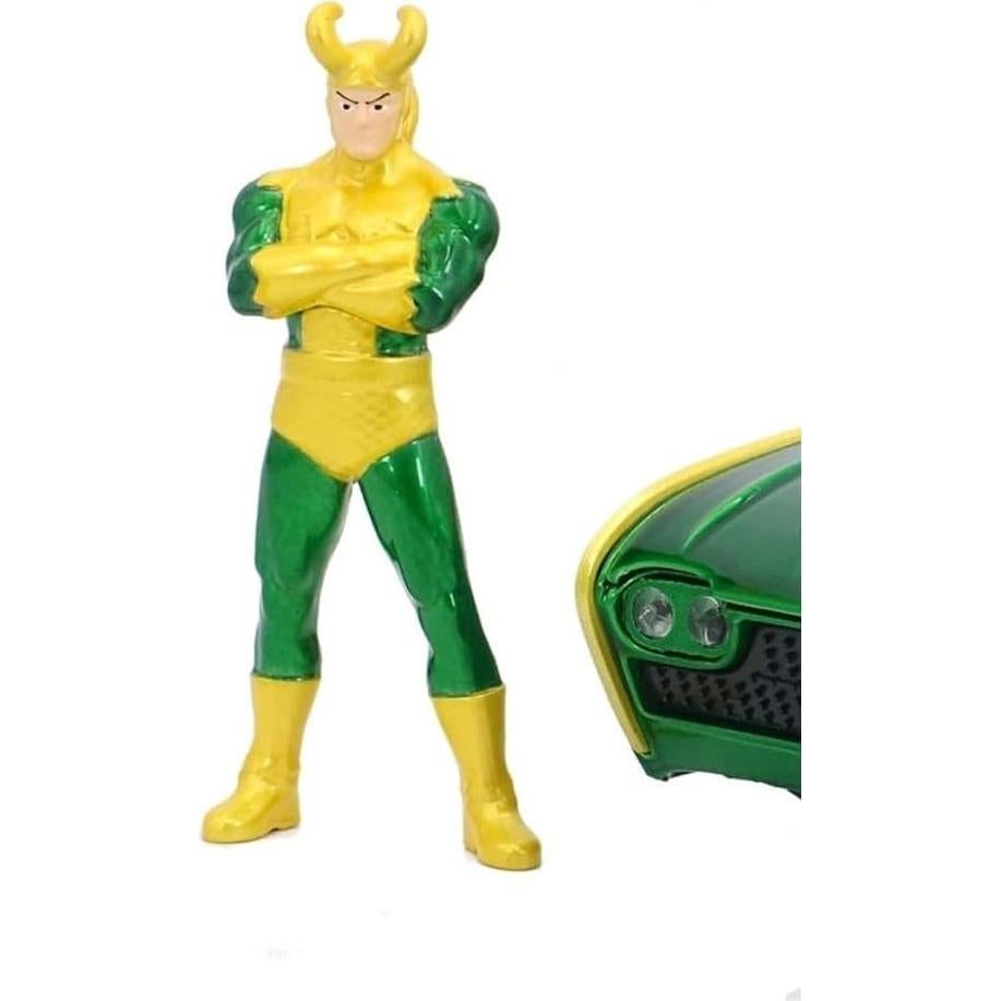 Coche Die-Cast Jada Toys Ford Thunderbird 1963 con Figura de Loki