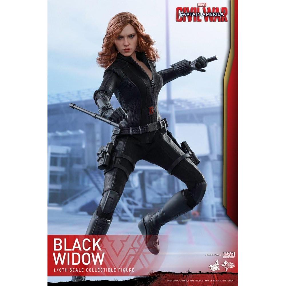 Figura Coleccionable Hot Toys Viuda Negra 1/6 Marvel Guerra Civil