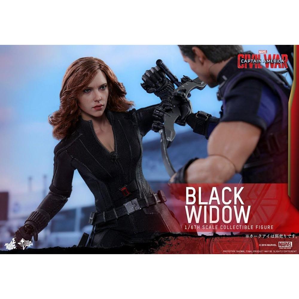 Figura Coleccionable Hot Toys Viuda Negra 1/6 Marvel Guerra Civil