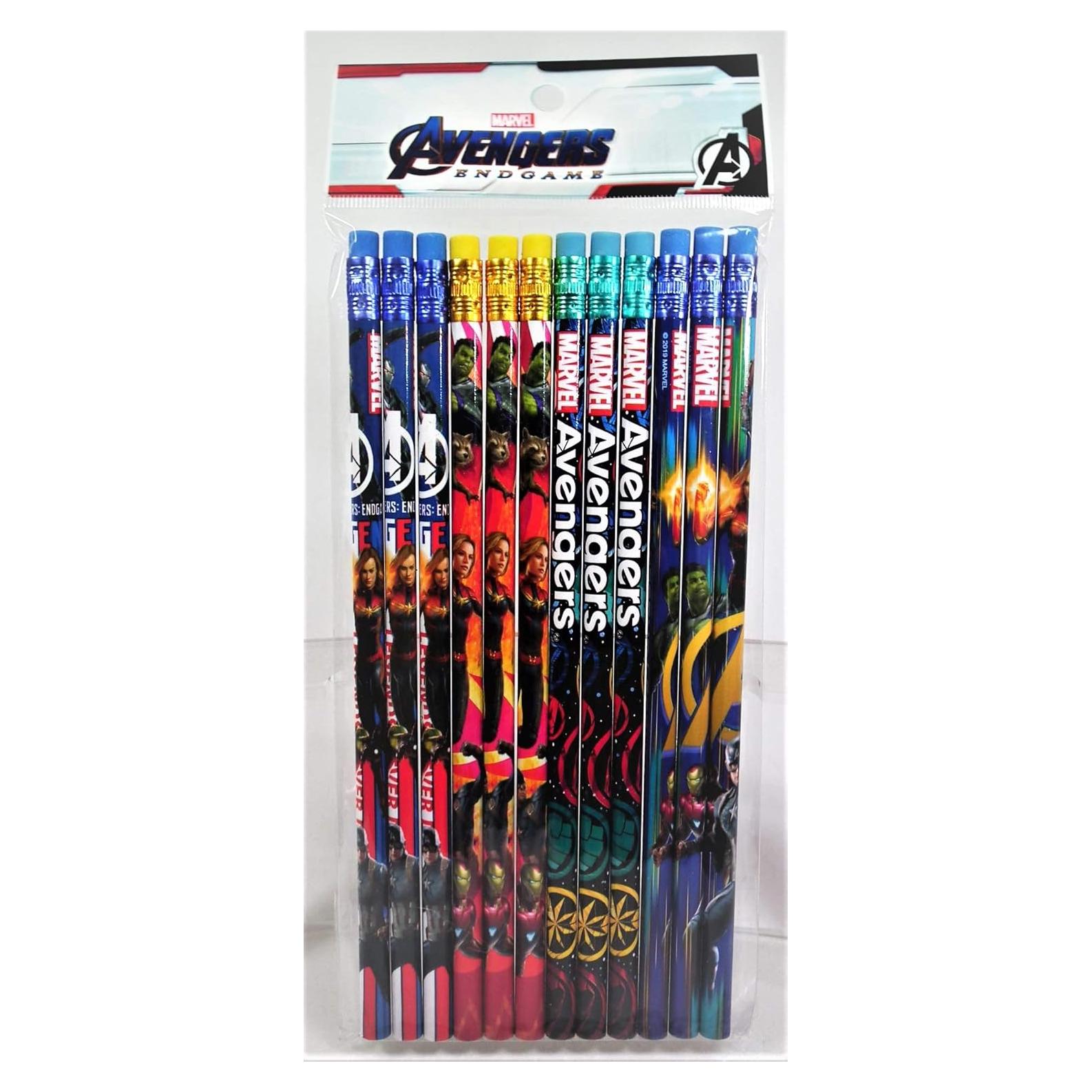 Lápiz de Madera Disney Vengadores Endgame - Paquete de 12