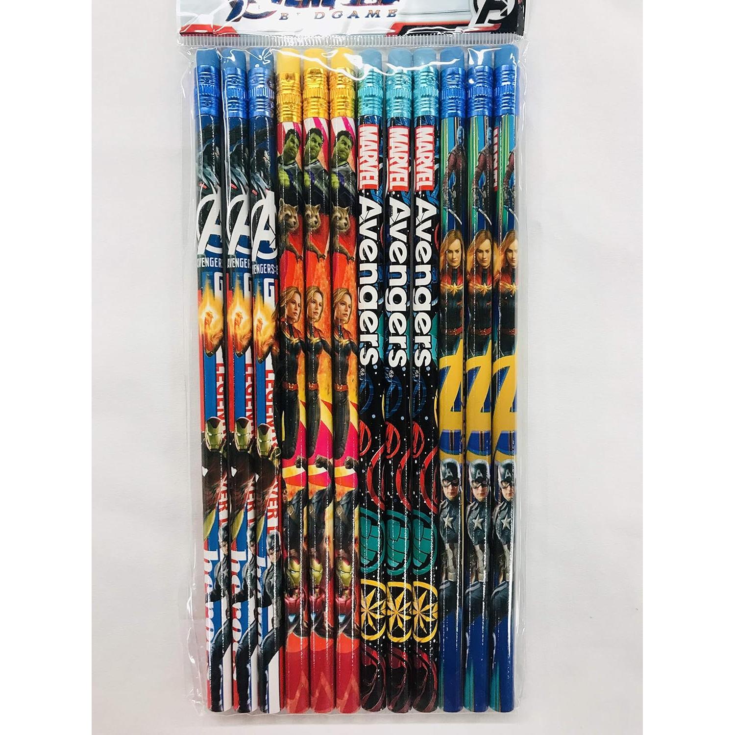 Lápiz de Madera Disney Vengadores Endgame - Paquete de 12