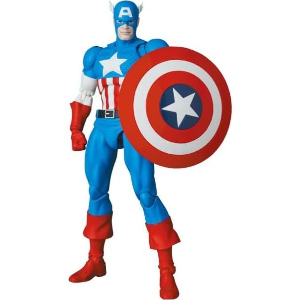 Figura de Acción MEDICOM Toy MAFEX Capitán América 16 cm