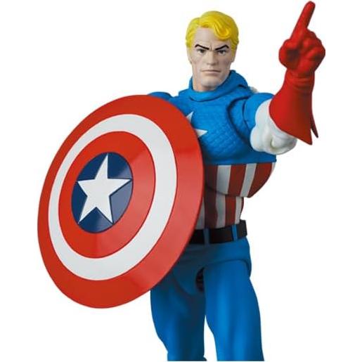 Figura de Acción MEDICOM Toy MAFEX Capitán América 16 cm