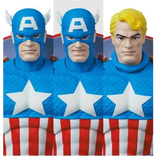 Figura de Acción MEDICOM Toy MAFEX Capitán América 16 cm