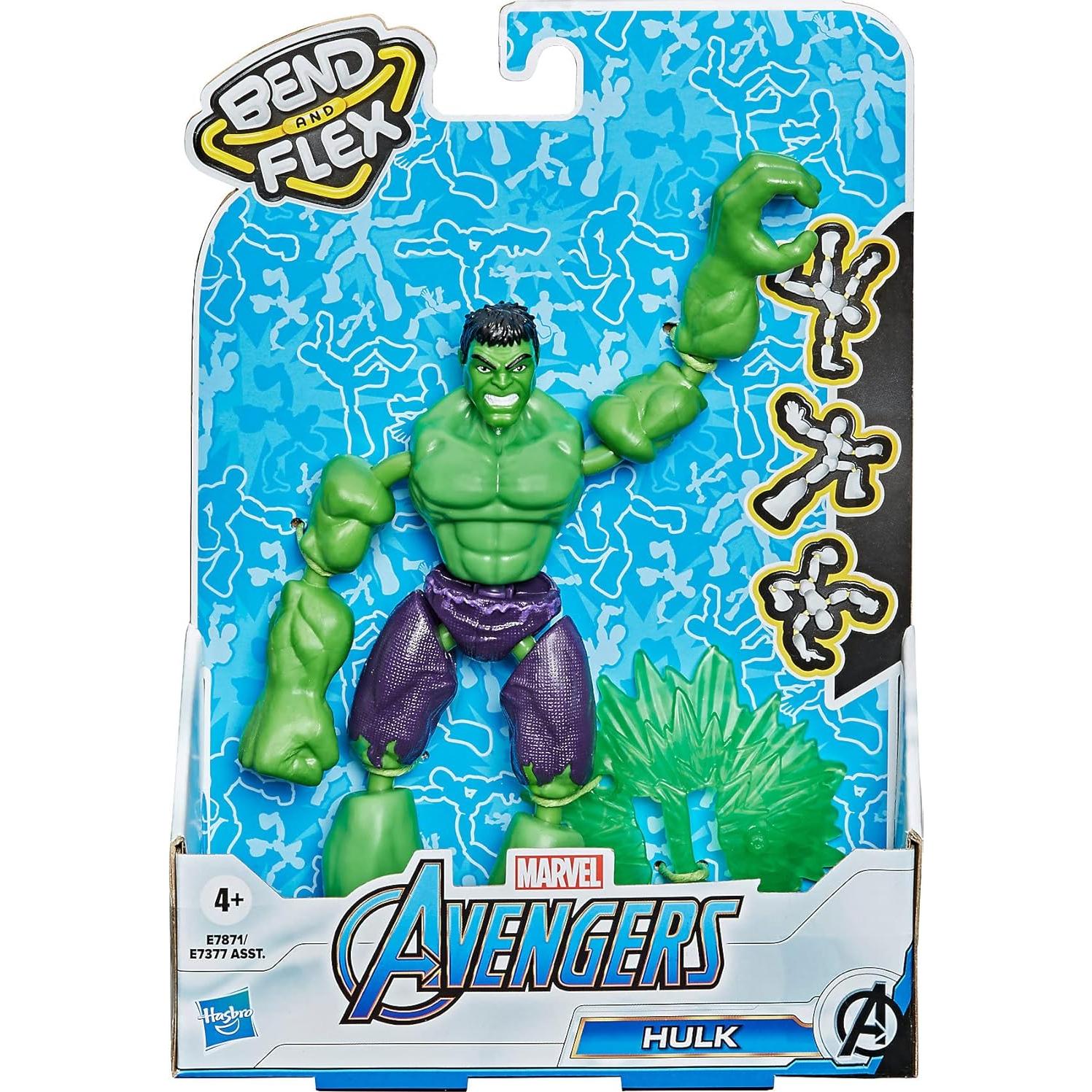 Figura de Acción Hasbro Hulk Dobla y Flexiona 15 cm