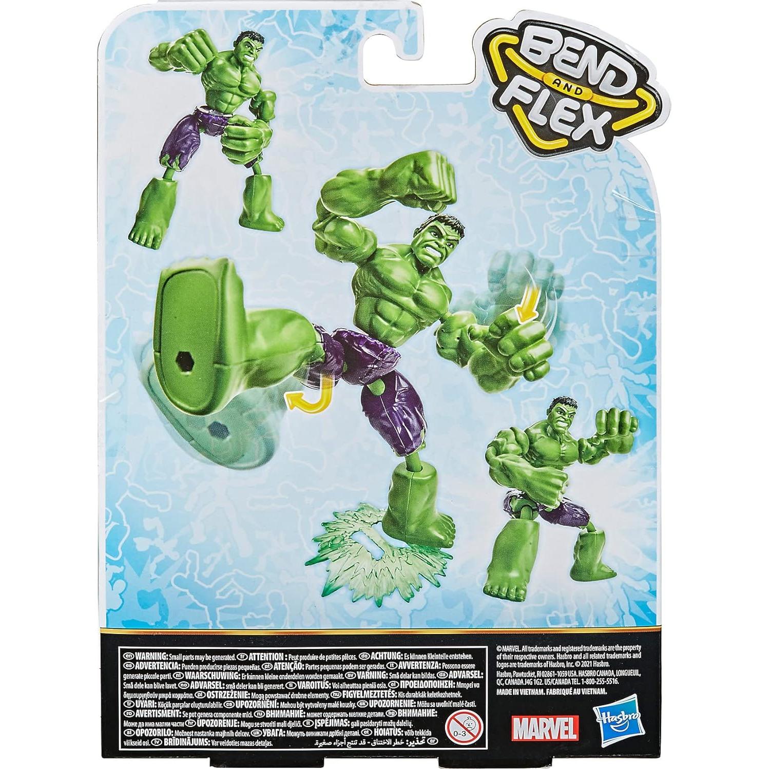 Figura de Acción Hasbro Hulk Dobla y Flexiona 15 cm