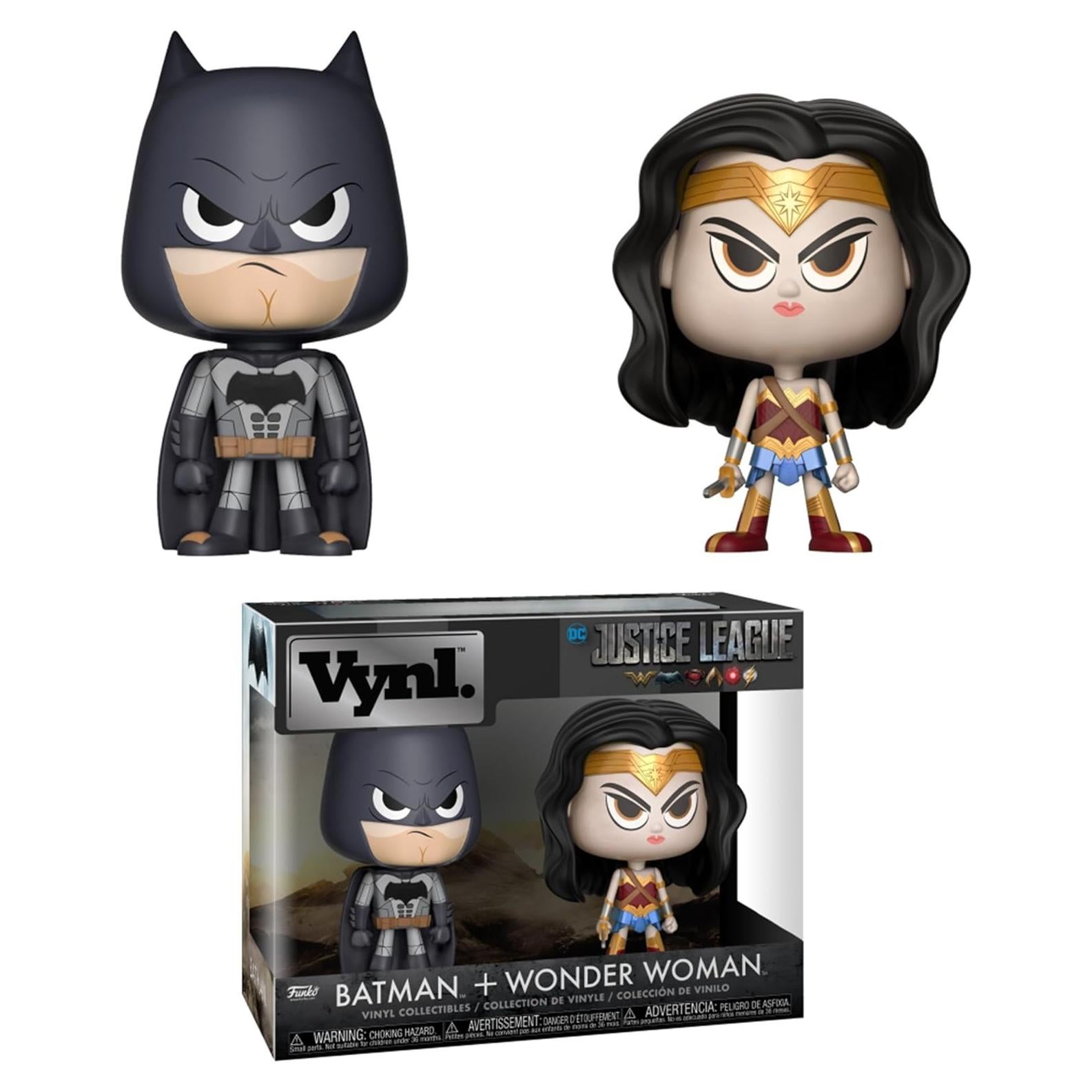 Funko Vynl 2 Pack DC Comics: Mujer Maravilla y Batman 10 cm