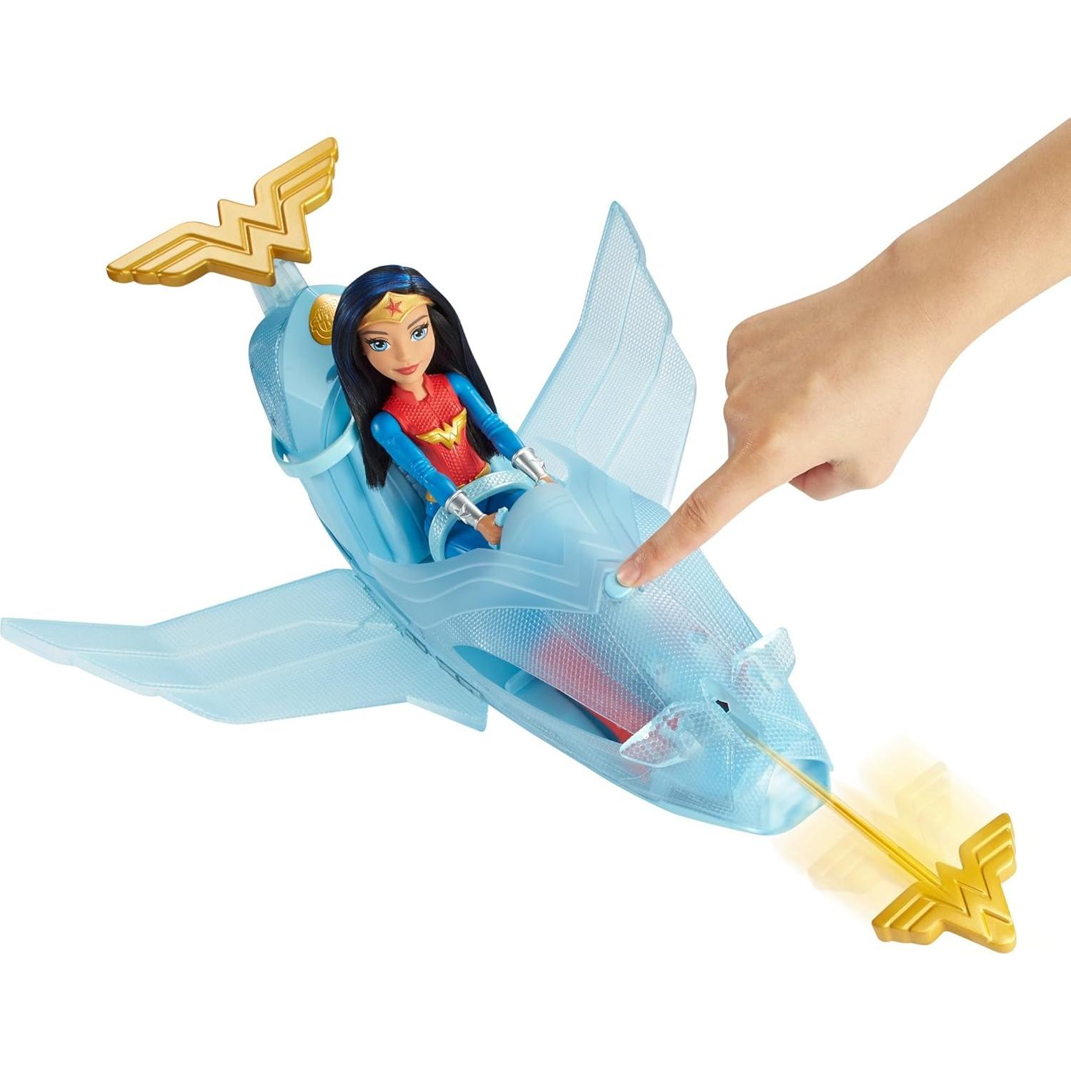 Muñeca Wonder Woman con Jet Invisible Mattel 30.5 cm