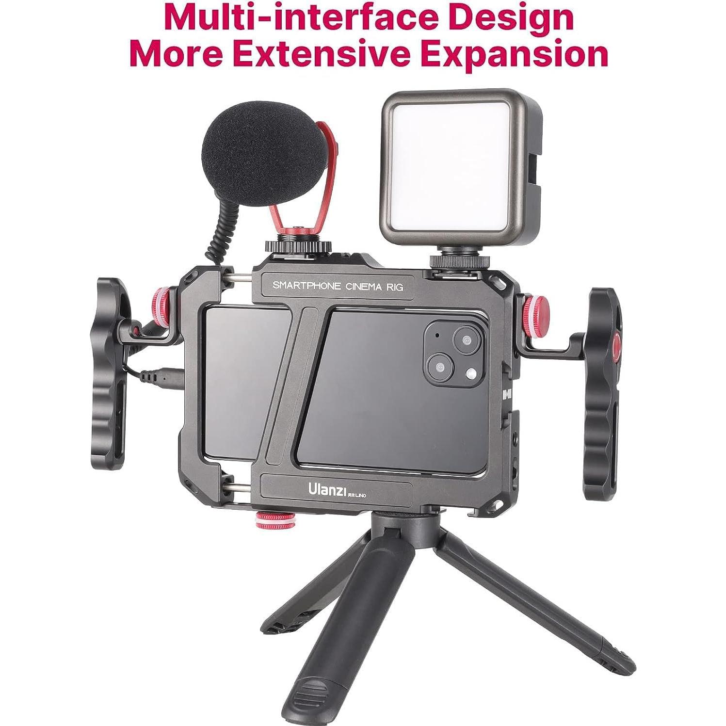 Soporte de Video ULANZI LINO para Smartphone con Doble Mango