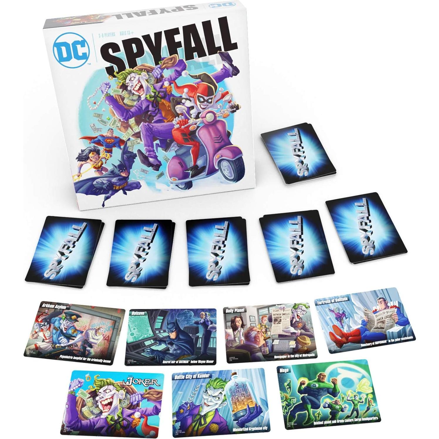 DC Spyfall - Juego de Mesa de Deducción Social - 3 a 8 Jugadores