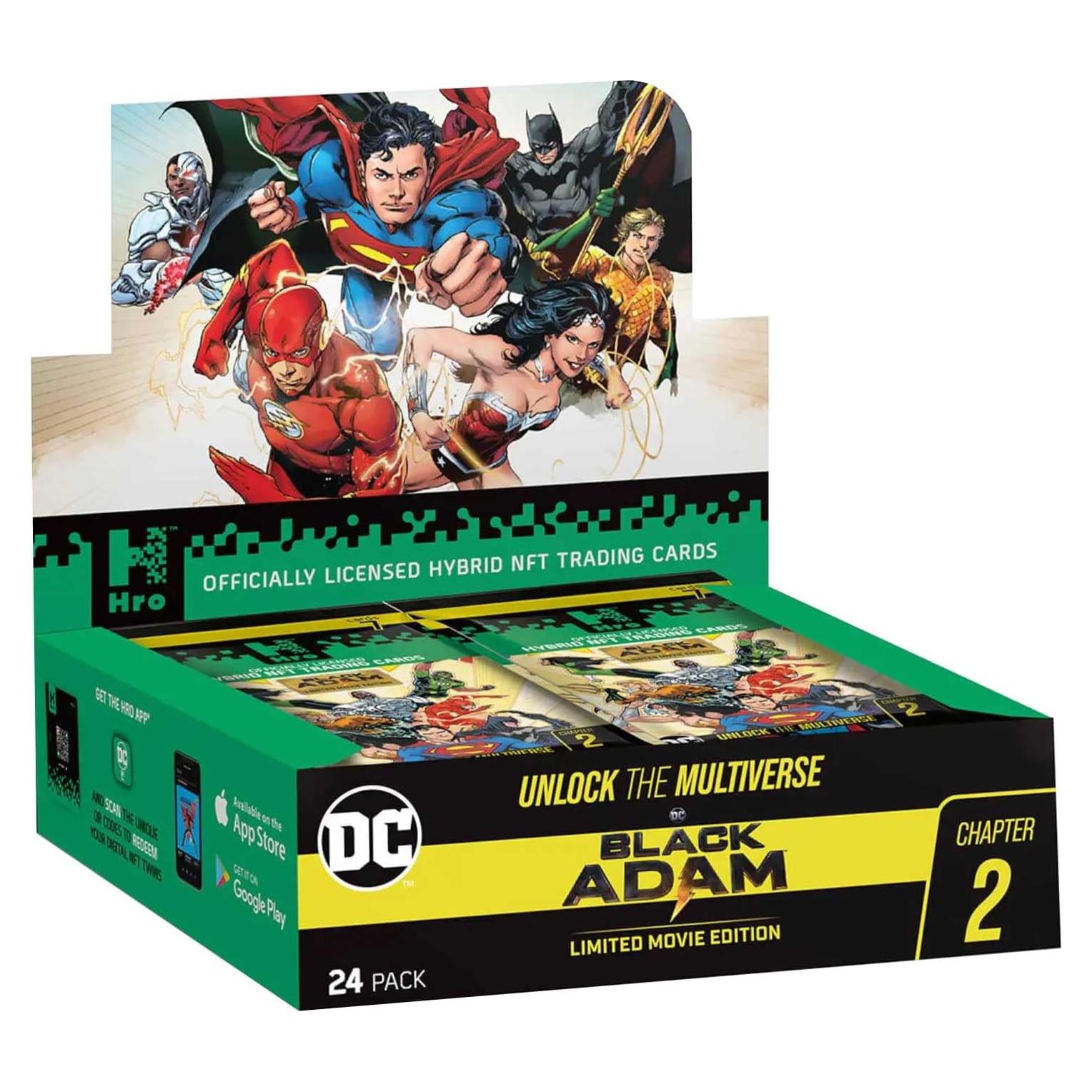 Cartas de Intercambio DC Black Adam 24-Pack Híbrido NFT