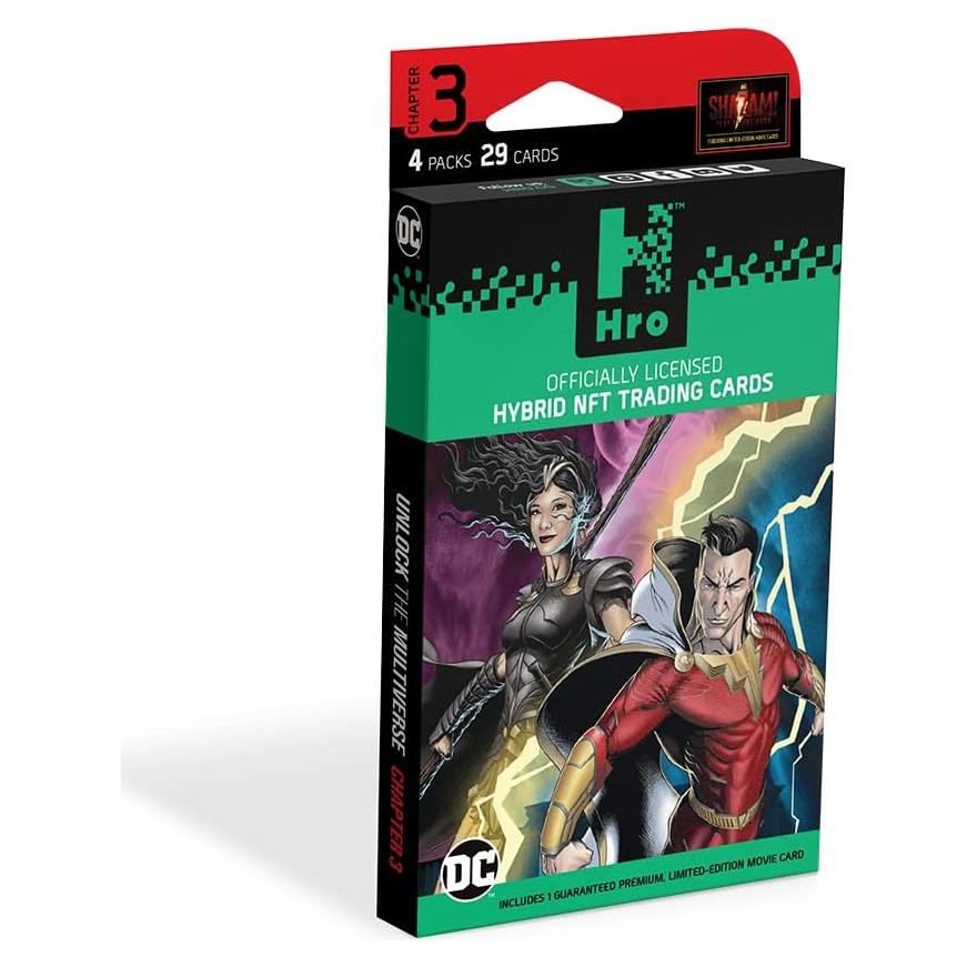 DC Hro Capítulo 3: Caja de Refuerzo Premium 4 Paquetes 29 Cartas