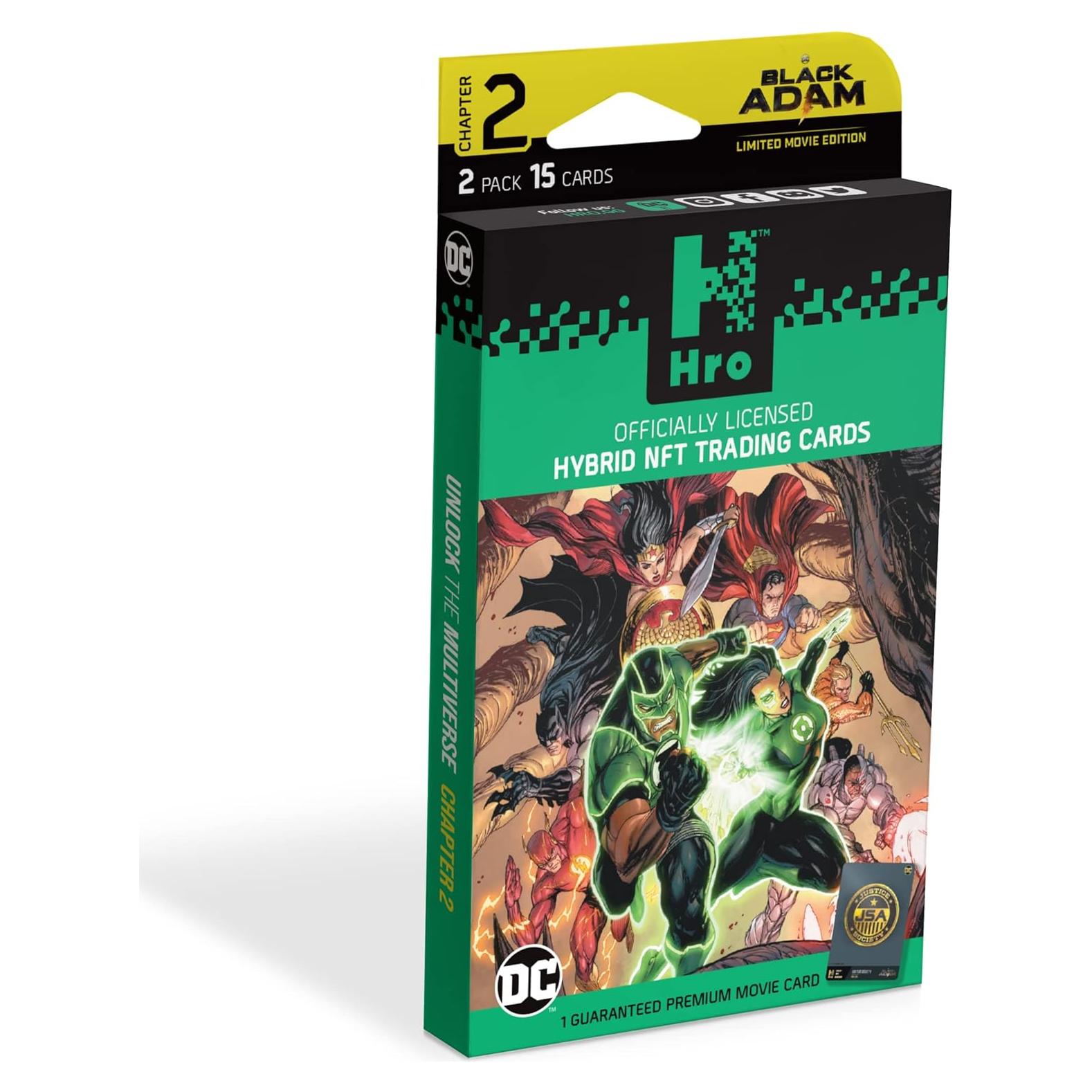HRO DC Comics Cartas de Comercio NFT Híbridas - Paquete Premium 2