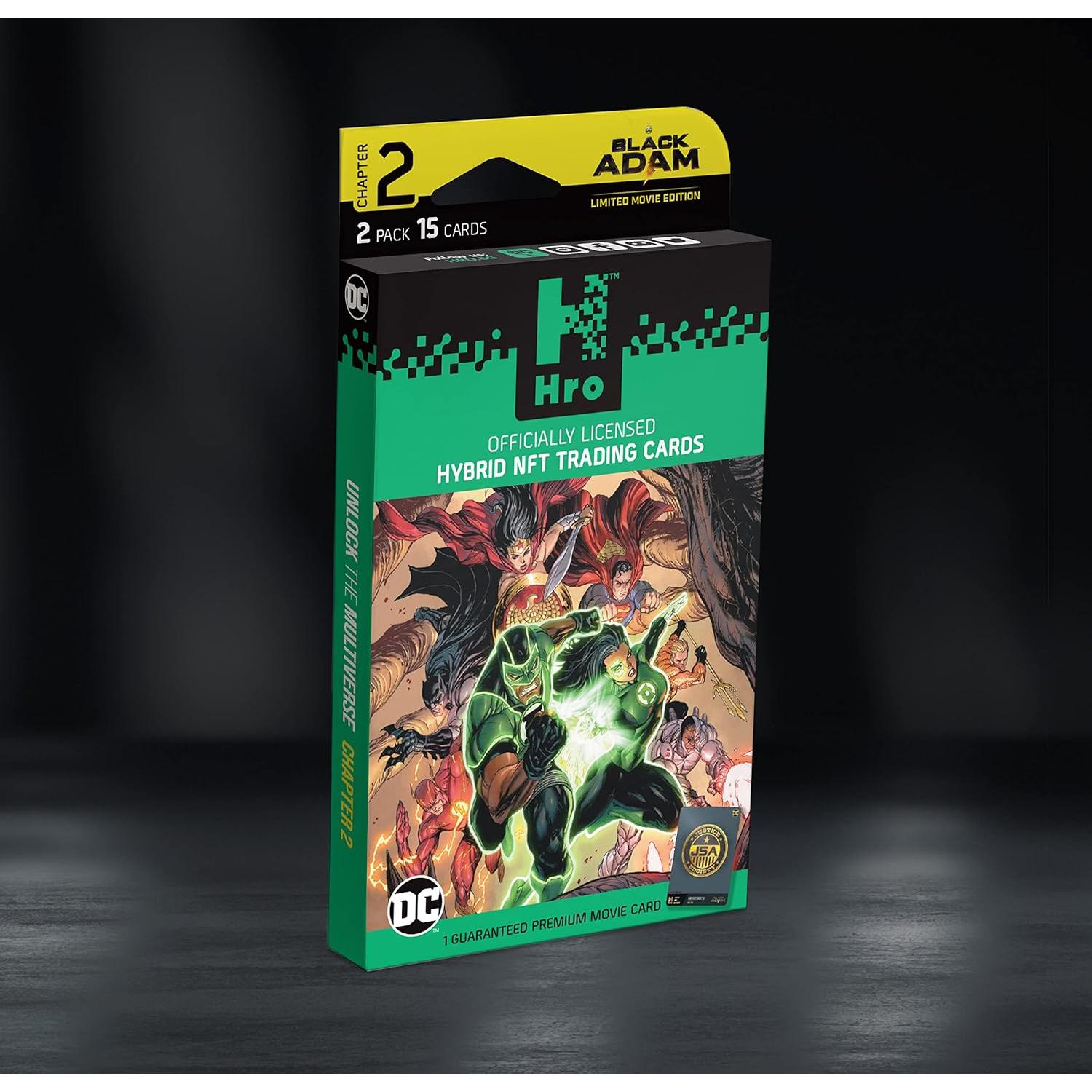 HRO DC Comics Cartas de Comercio NFT Híbridas - Paquete Premium 2