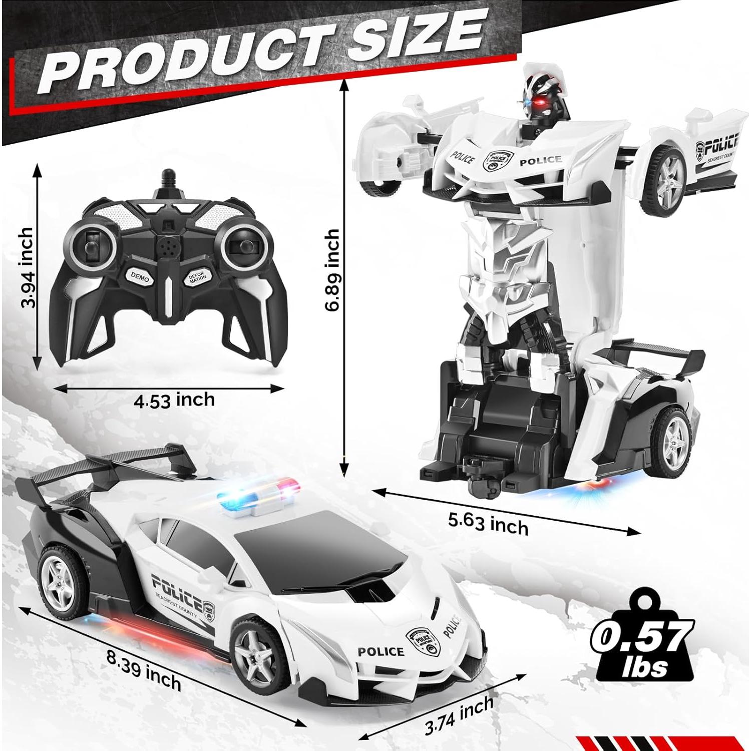 Coche Transformador RC Chen Qi CQ-730 con Luces LED 22.1 cm