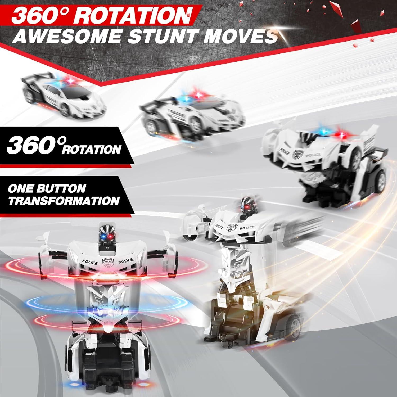 Coche Transformador RC Chen Qi CQ-730 con Luces LED 22.1 cm