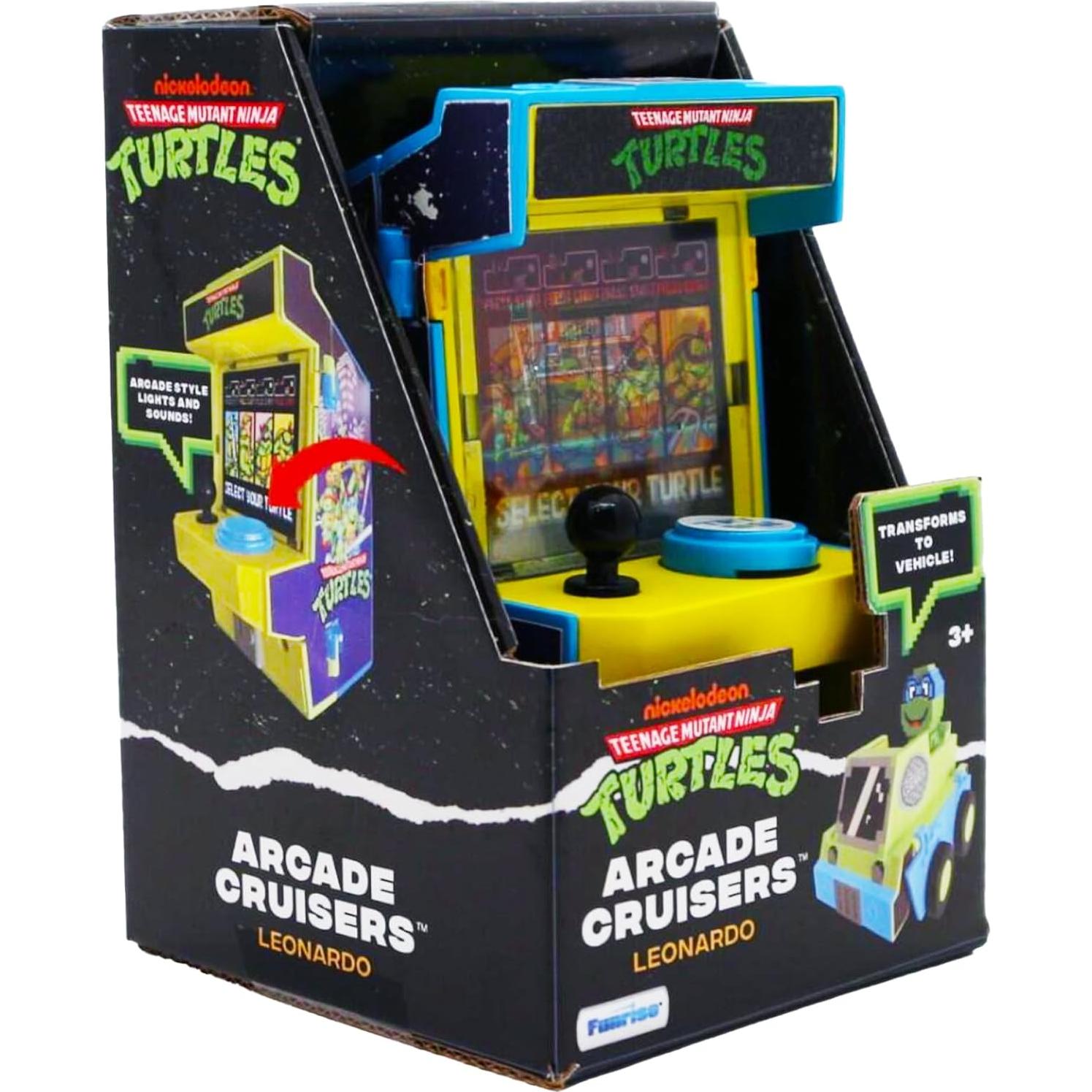 Cabina de Arcade 2-en-1 TMNT Leonardo con Luces y Sonidos