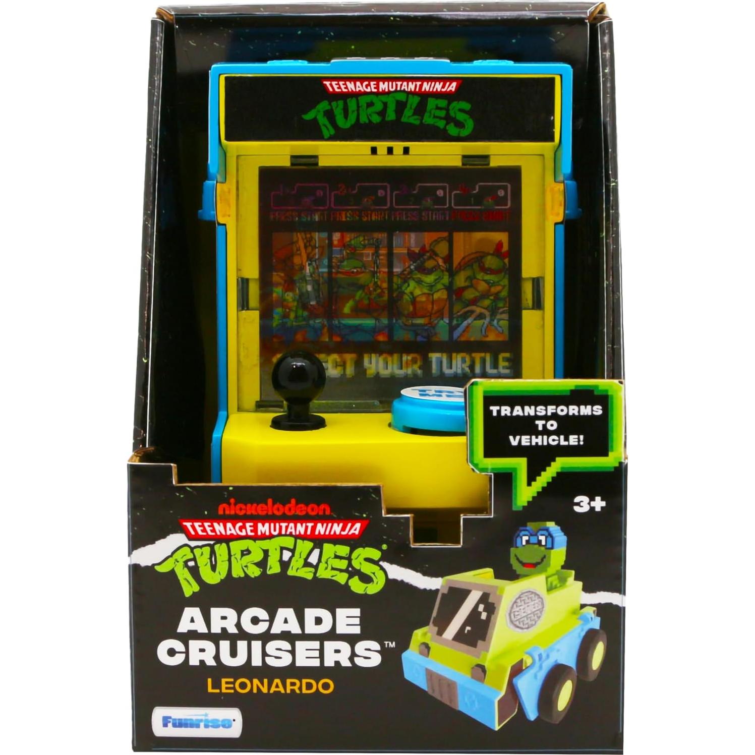 Cabina de Arcade 2-en-1 TMNT Leonardo con Luces y Sonidos