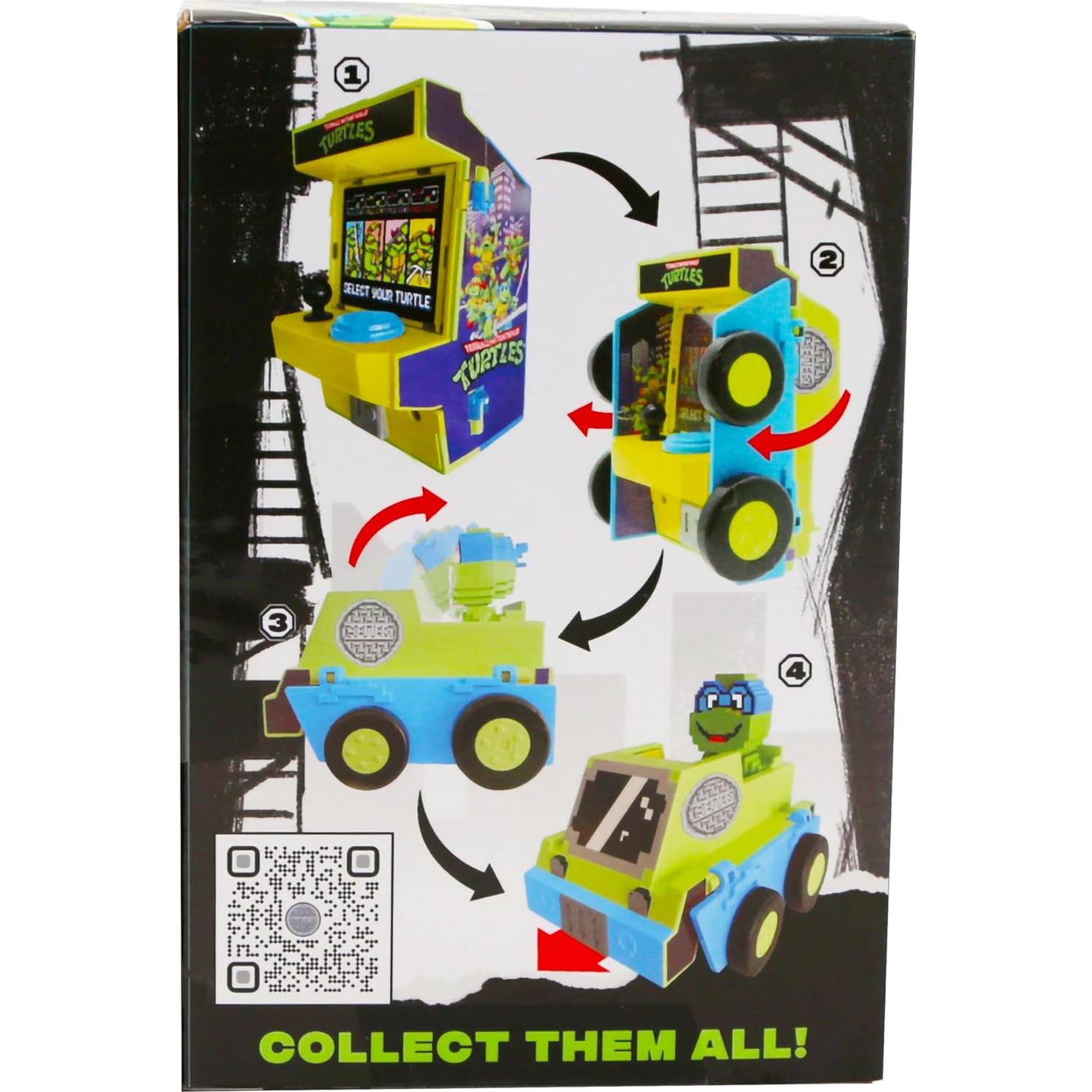 Cabina de Arcade 2-en-1 TMNT Leonardo con Luces y Sonidos