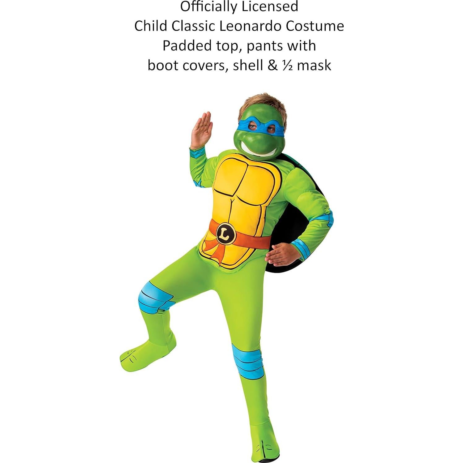 Disfraz Leonardo Tortugas Ninja Rubies Niños Talla Pequeña