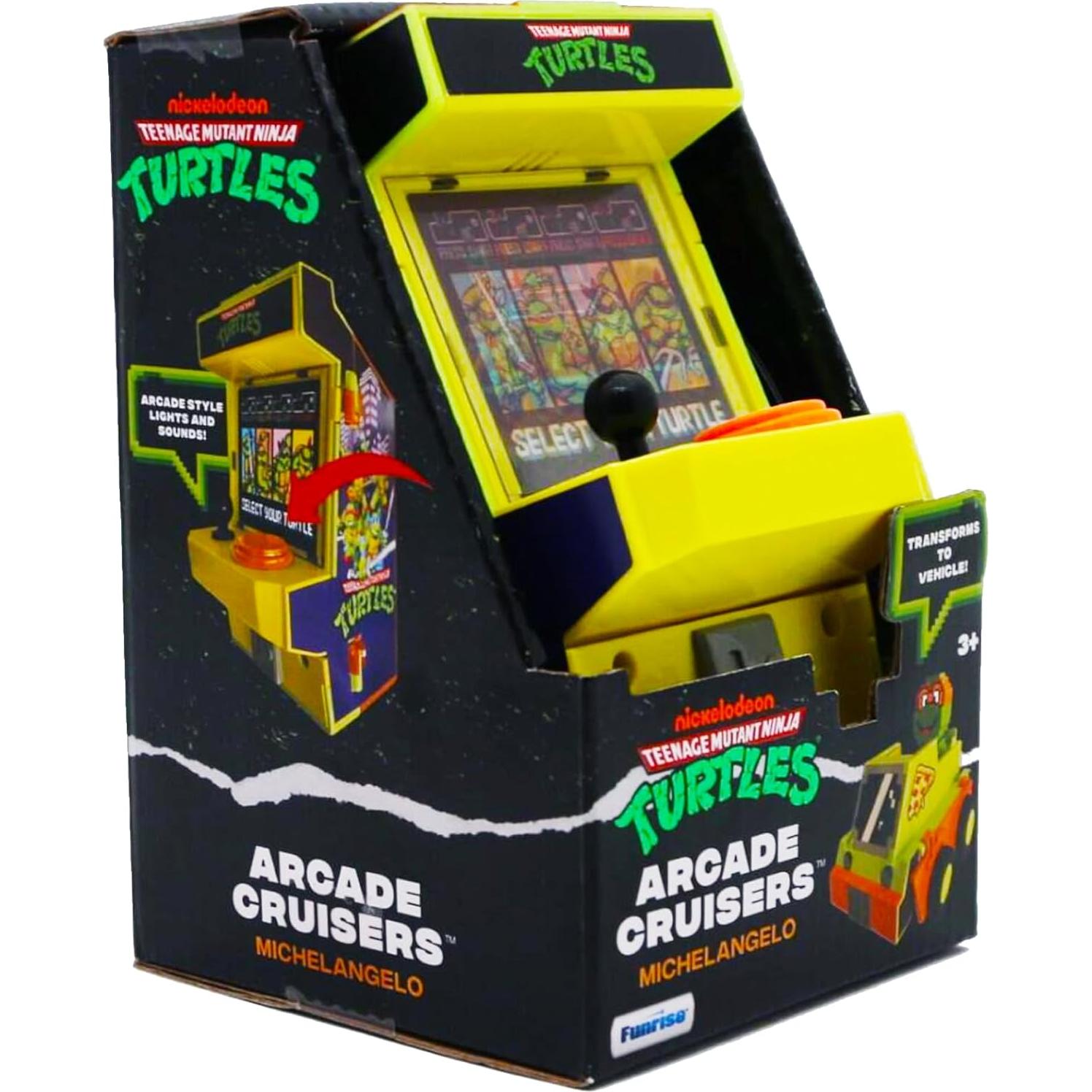 Cabina de Arcade 2-en-1 Michelangelo TMNT con Luces y Sonidos