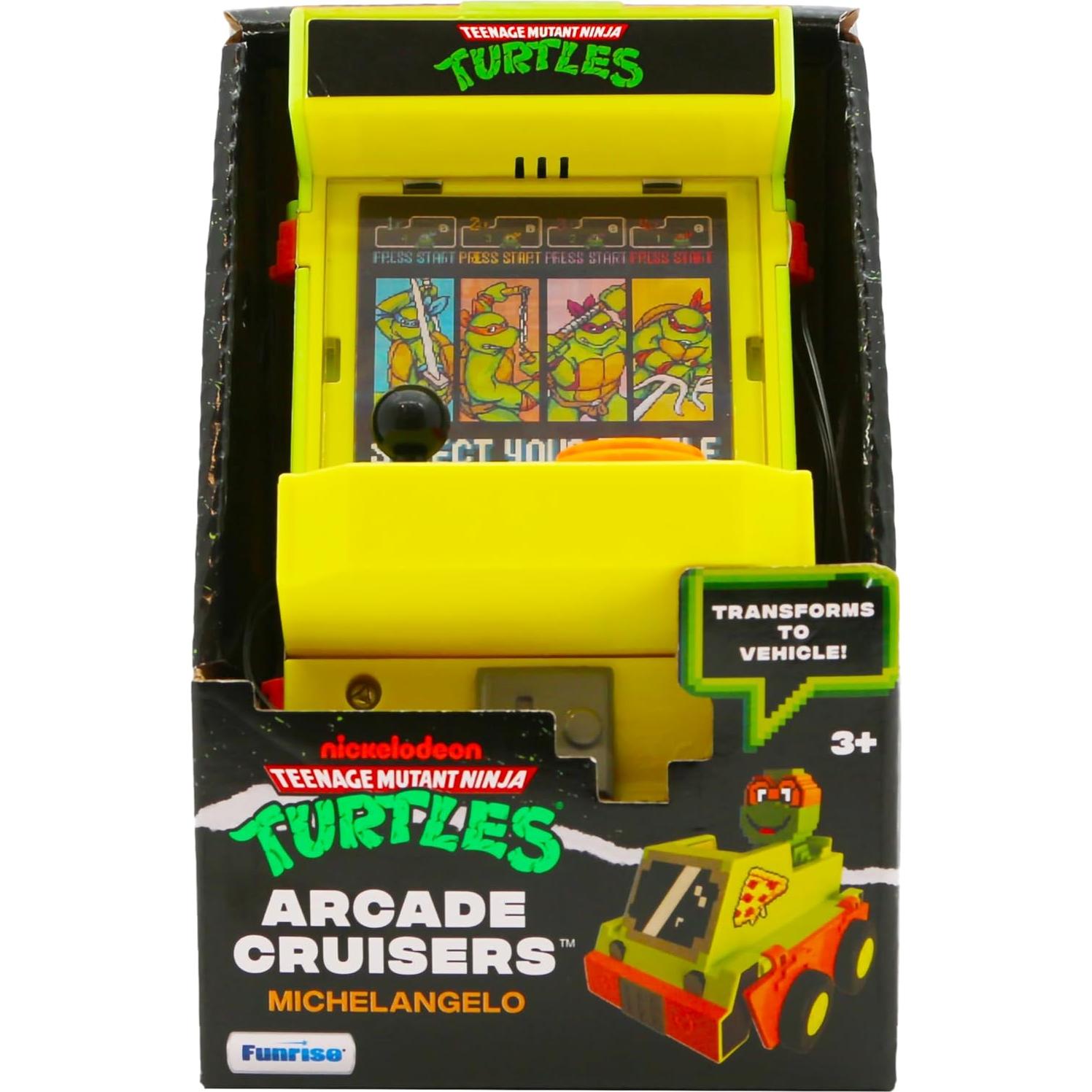 Cabina de Arcade 2-en-1 Michelangelo TMNT con Luces y Sonidos