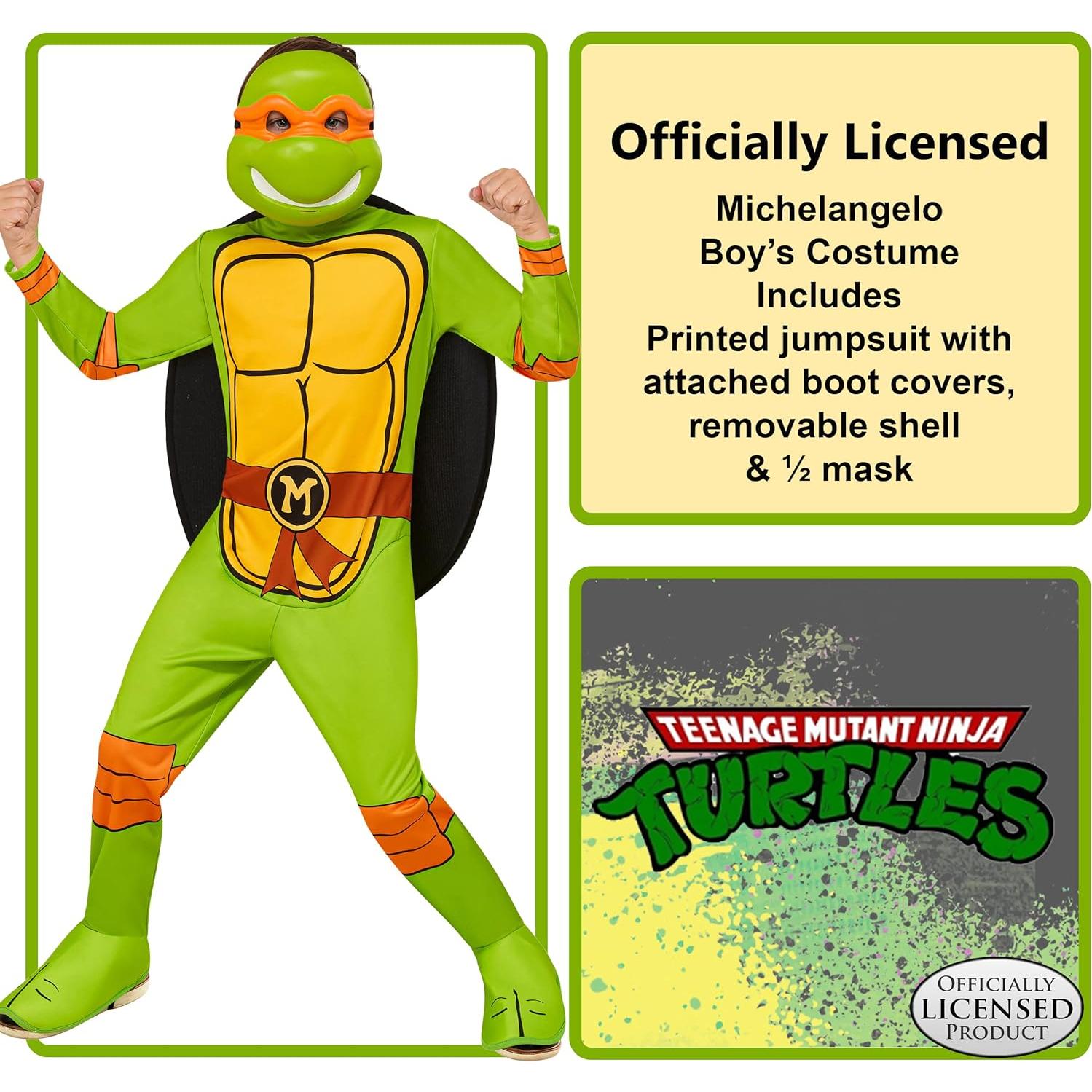 Disfraz Michelangelo Tortugas Ninja Rubie's Niños Talla Pequeña