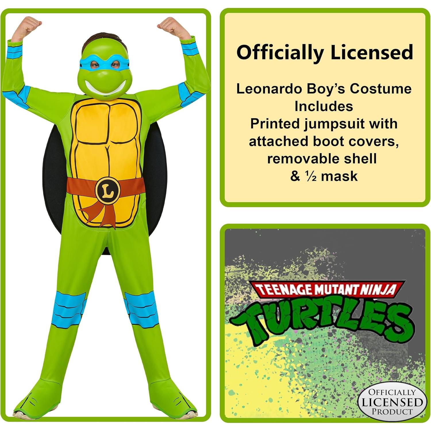 Disfraz de Leonardo Tortugas Ninja Rubie's para Niños Talla Pequeña